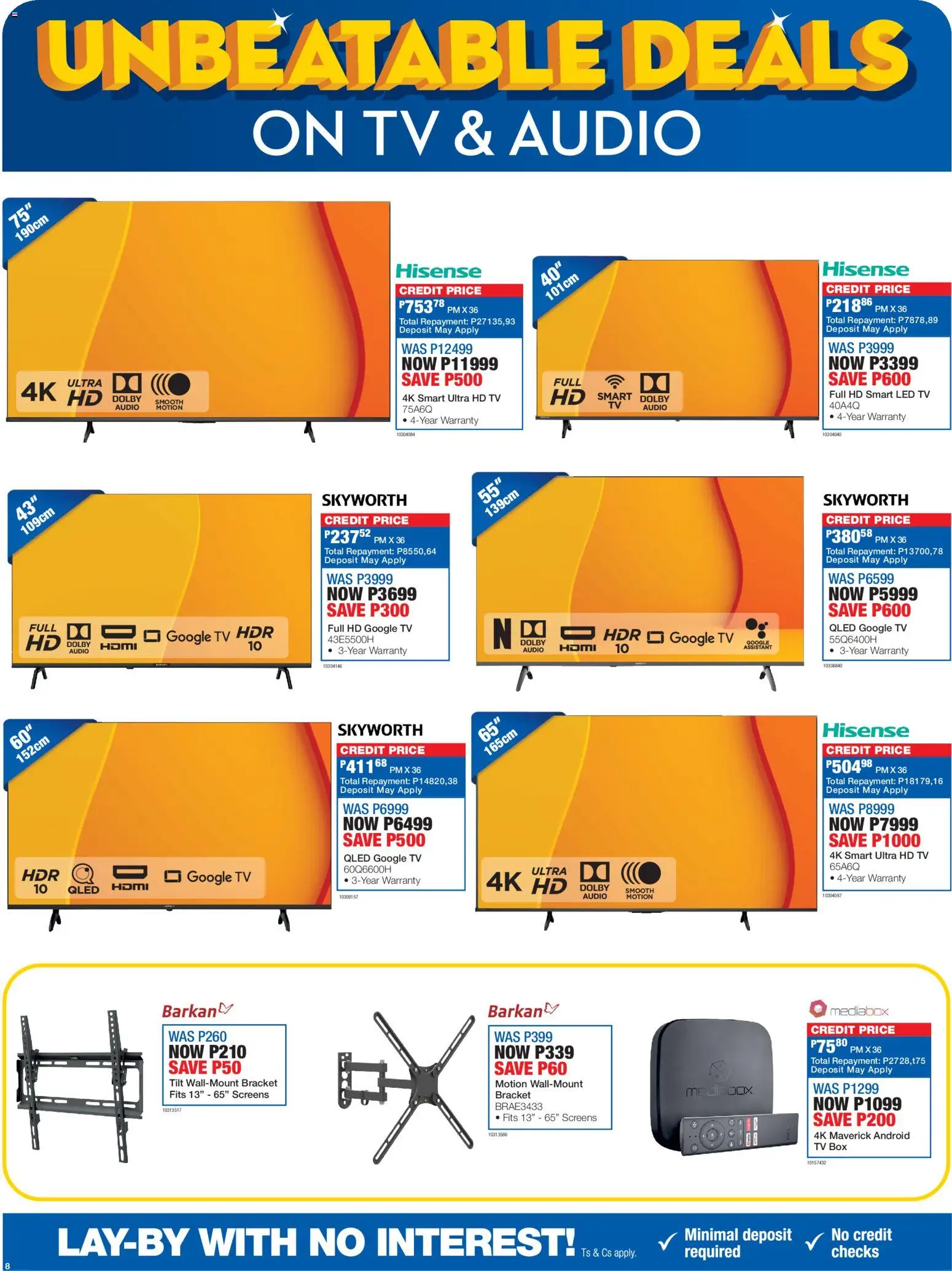 New OK Furniture catalogue – valid from 16.02.2026 | Page: 8 | Products: Audio, TV, Box