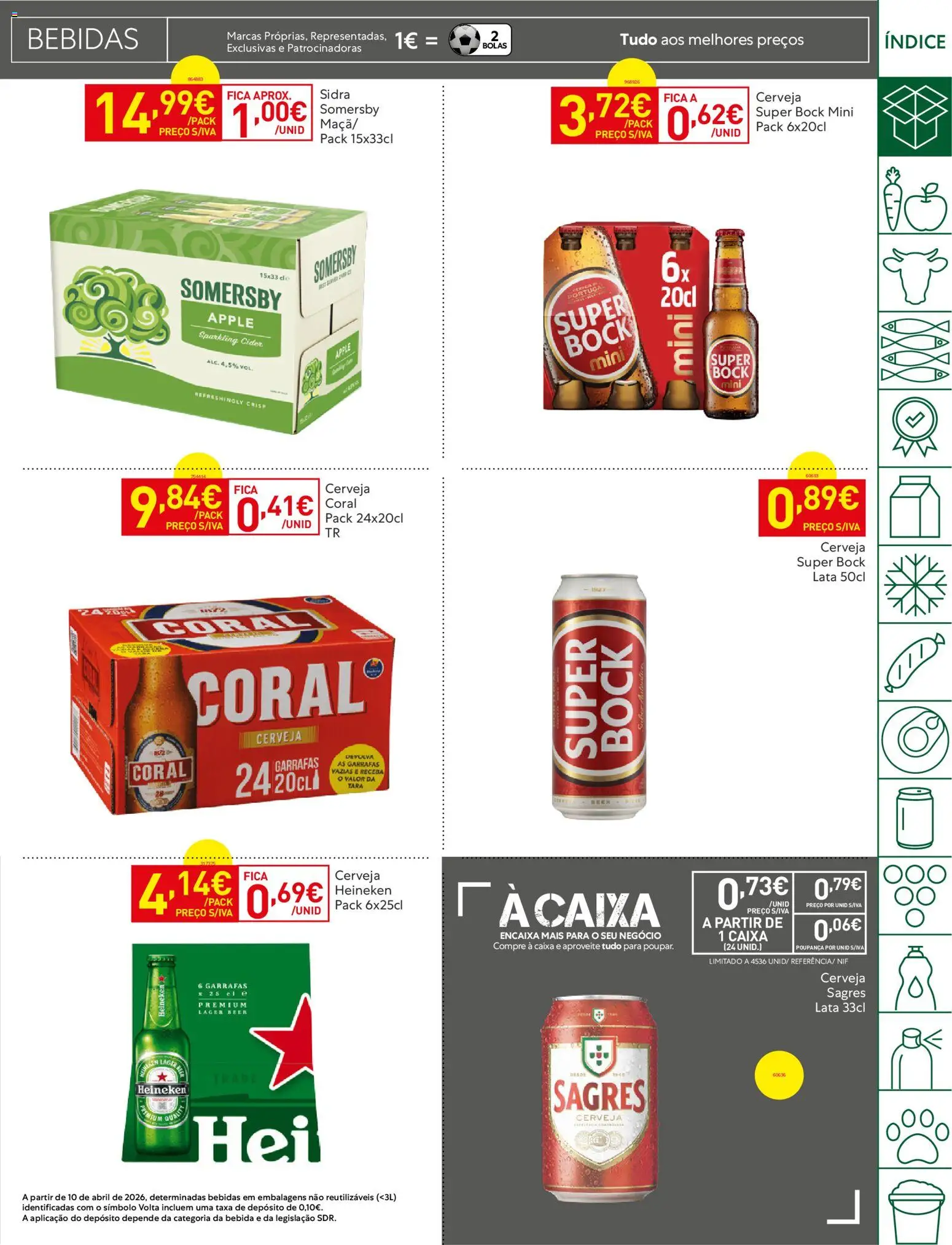 Recheio - Bons Negócios Madeira │ válido de 07.04.2026 | Página: 35 | Produtos: Super bock, Maça, Cerveja, Bebida