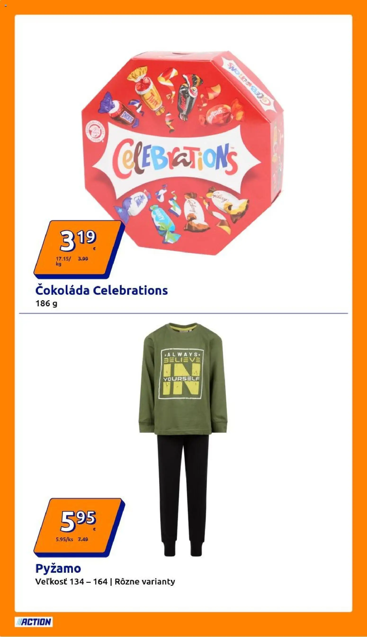 Nové Action akcie – leták je platný od 19.11.2025 | Strana: 26 | Produkty: Čokoláda, Pyžamo