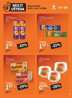 Katalog Studenac - Pregled kataloga iz trgovine Studenac, vrijedi od 25.03.2026 | Stranica: 10 | Proizvodi: Keks, Napolitanke, Kakao