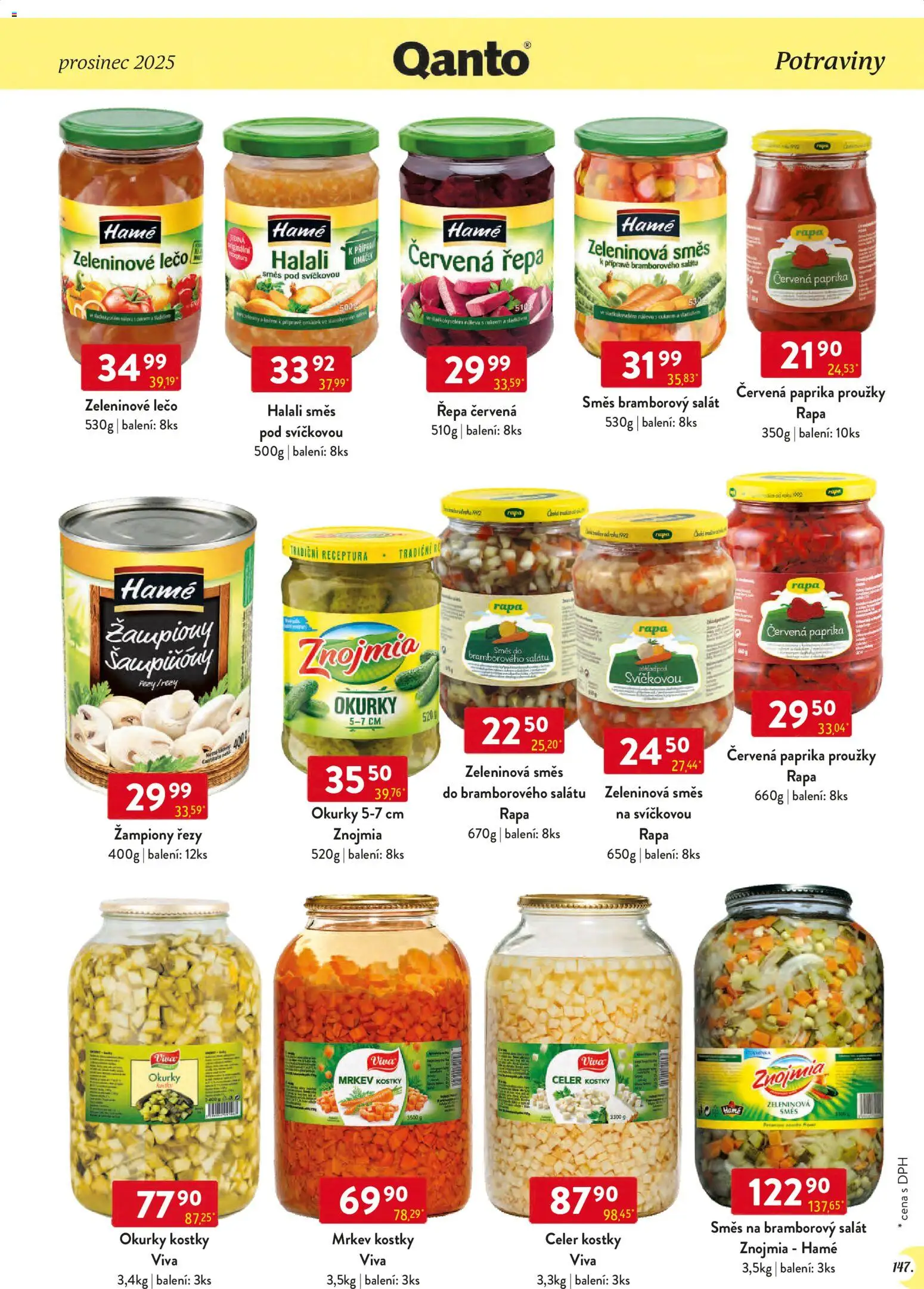 Astur & Qanto leták - Velkoobchod 12/2025 od 01.12.2025 | Strana: 147 | Produkty: Žampiony, Mrkev, Salát, Paprika