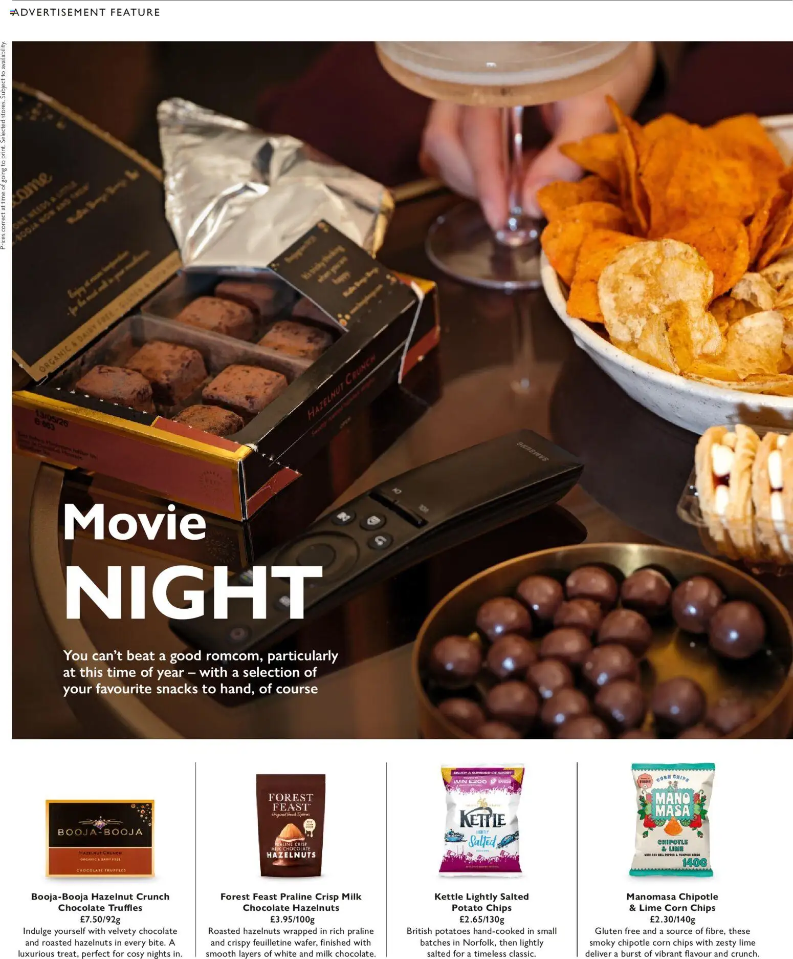 {H1} | Page: 32 | Products: Chocolate, Chips, Kettle, Chocolate truffles