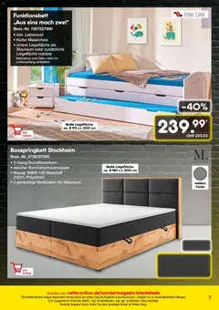 Netto Marken-Discount - Black Friday ab 20.11.2025 gültig | Seite: 7 | Produkte: Lattenrost, Boxspringbett