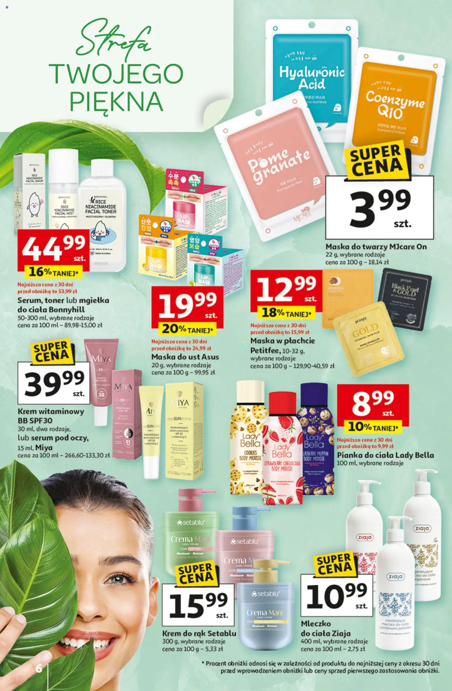 Auchan Gazetka - 30 Lat Hipermarket od 26.02.2026 | Strona: 6 | Produkty: Toner, Maska, Krem do rąk, Krem