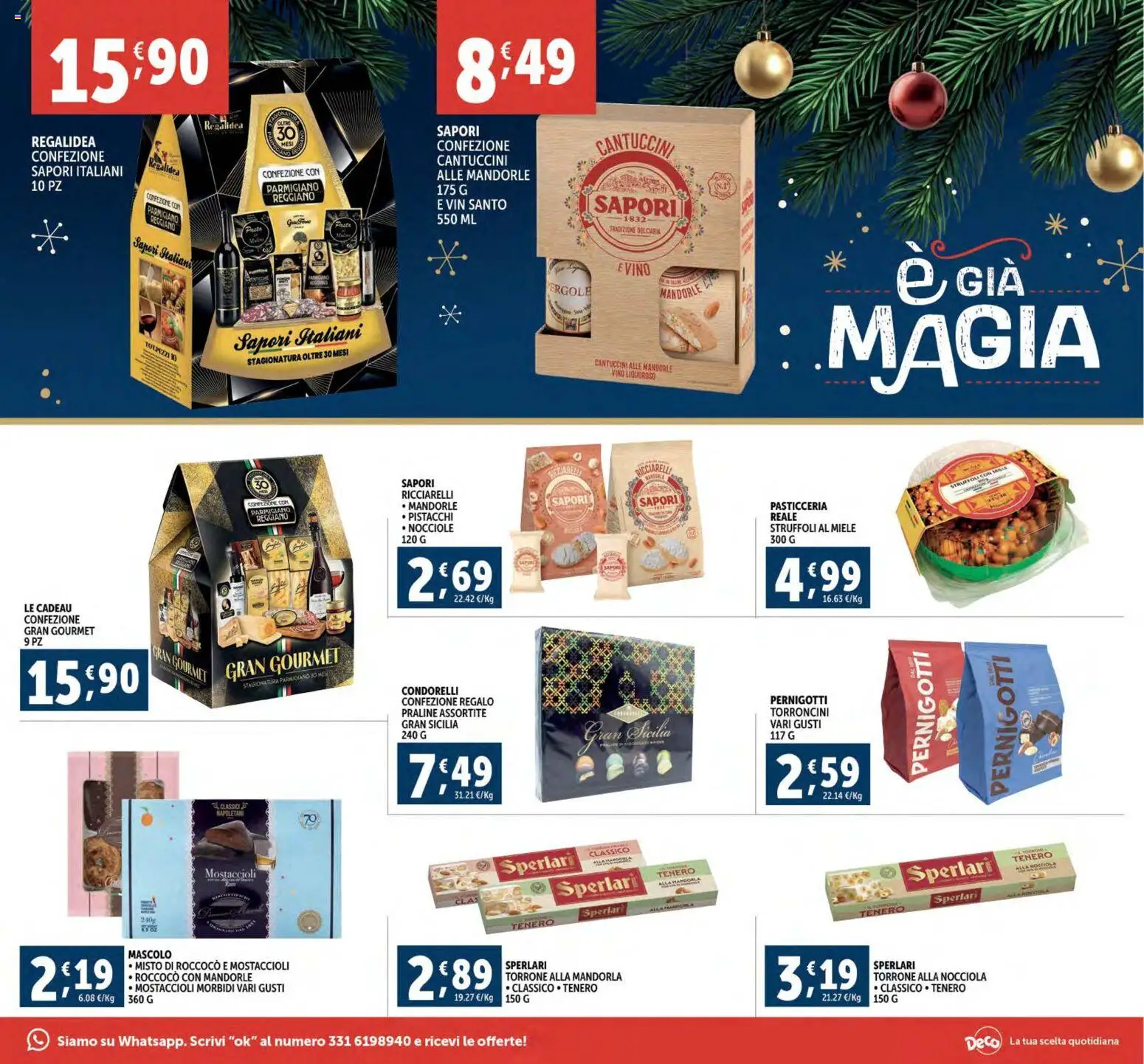 Volantino Decò del 02.12.2025 | Pagina: 3 | Prodotti: Vino, Torroncini, Miele, Parmigiano