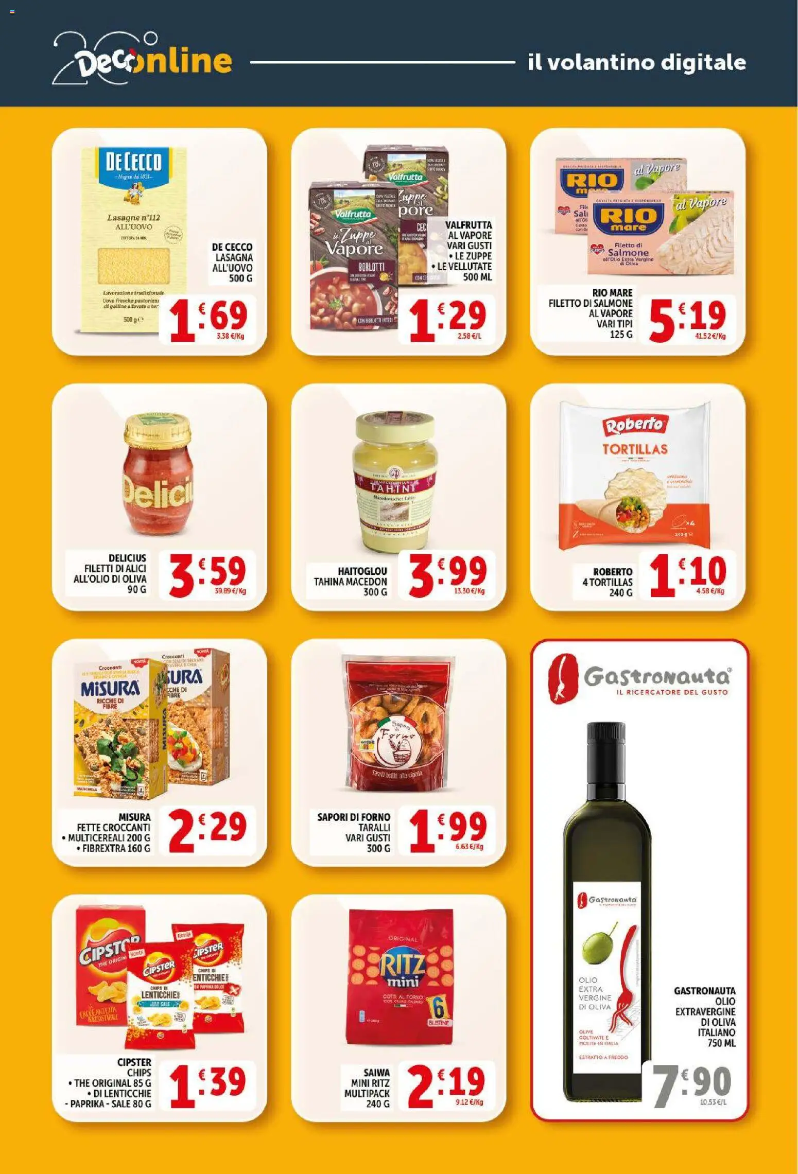 Volantino Decò del 17.03.2026 | Pagina: 33 | Prodotti: Salmone, Olive, Lasagna, Taralli