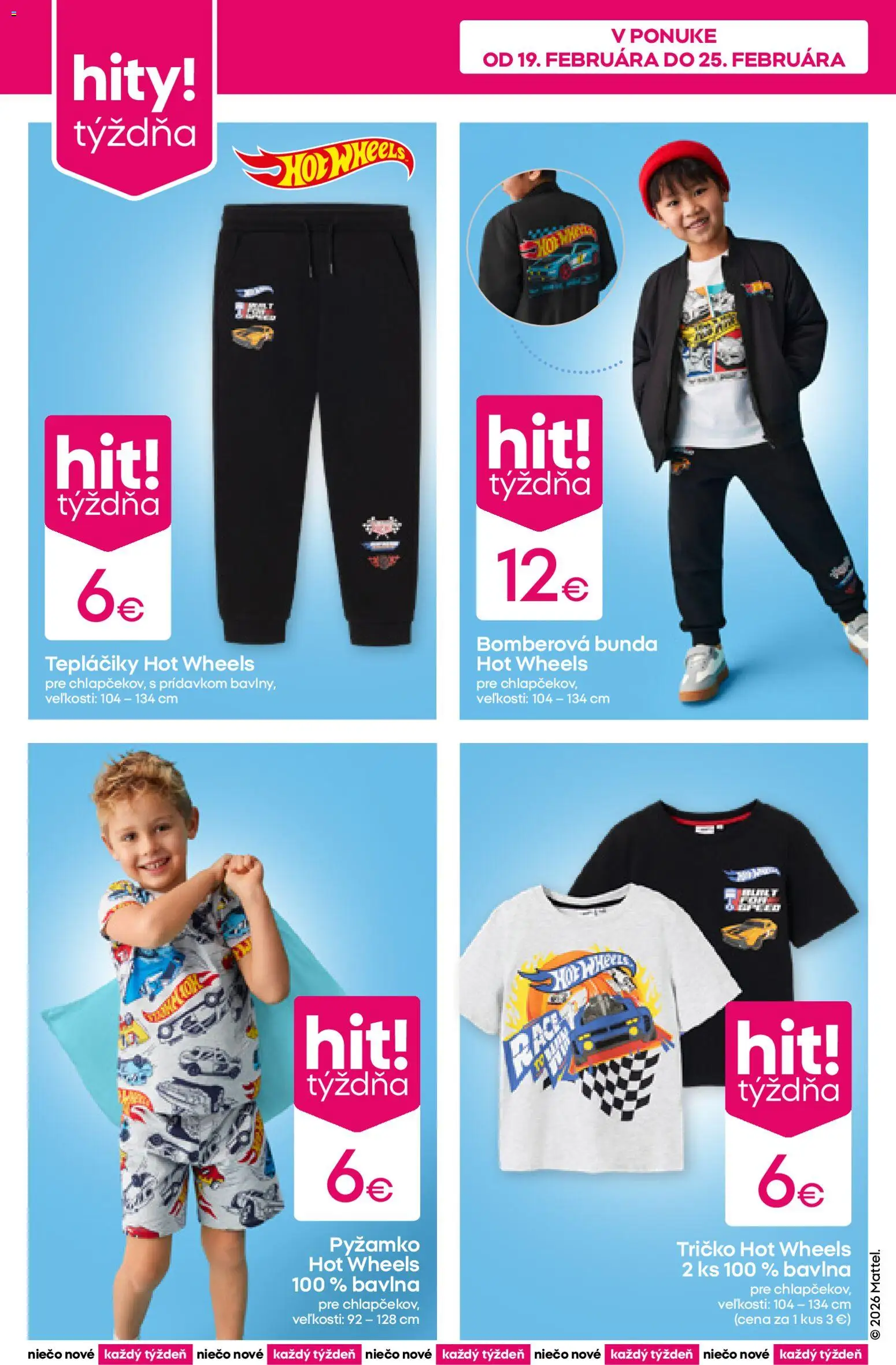 Nové Pepco akcie – leták je platný od 19.02.2026 | Strana: 2 | Produkty: Tričko, Bunda