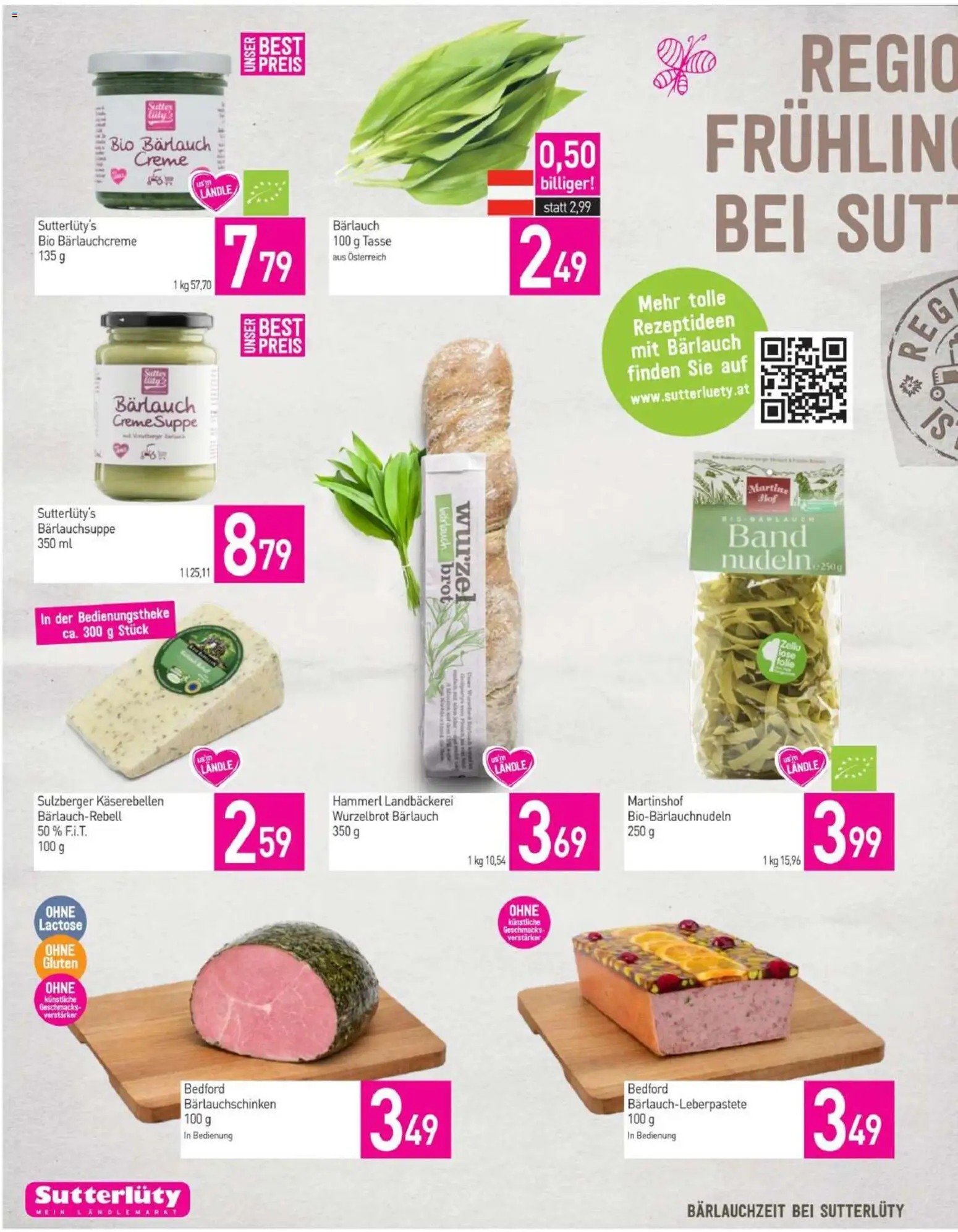 Sutterlüty Flugblatt gültig ab 26.03.2026 | Seite: 12 | Produkte: Creme, Brot, Nudeln