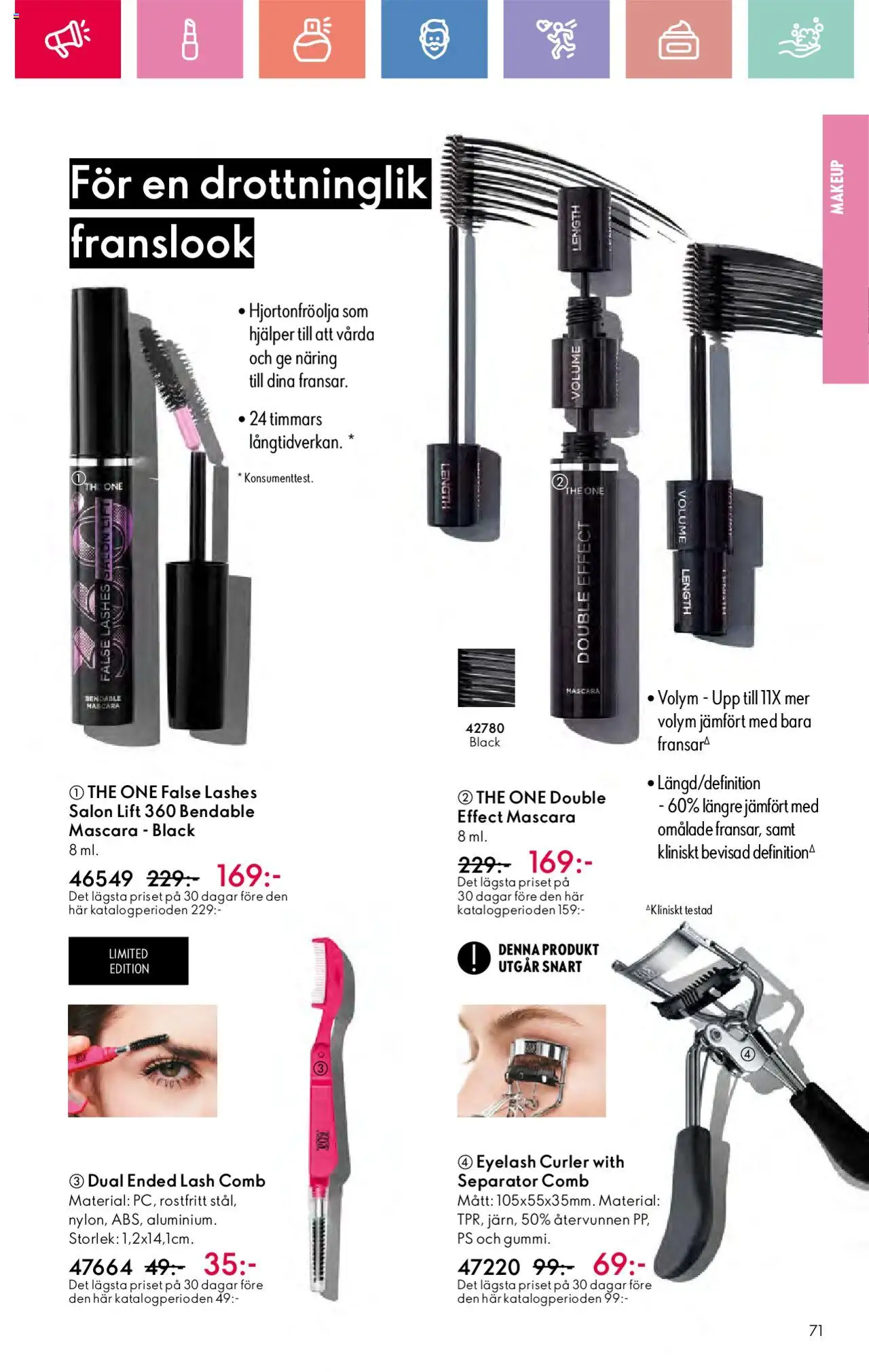 Oriflame reklamblad aktuell från 03.08.2025 | Sida: 71 | Produkter: Mascara