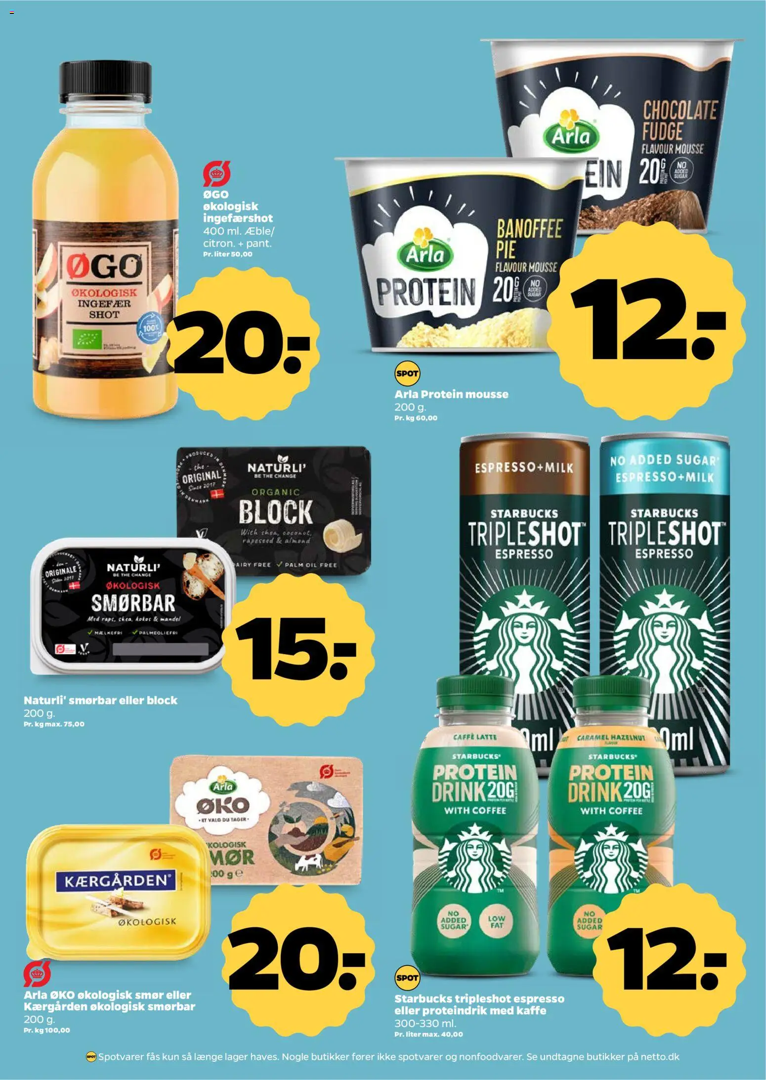 Netto tilbudsavis – gyldig fra 25.04.2026 | Side: 16 | Produkter: Smør, Kaffe, Vestido de festa, Ingefærshot
