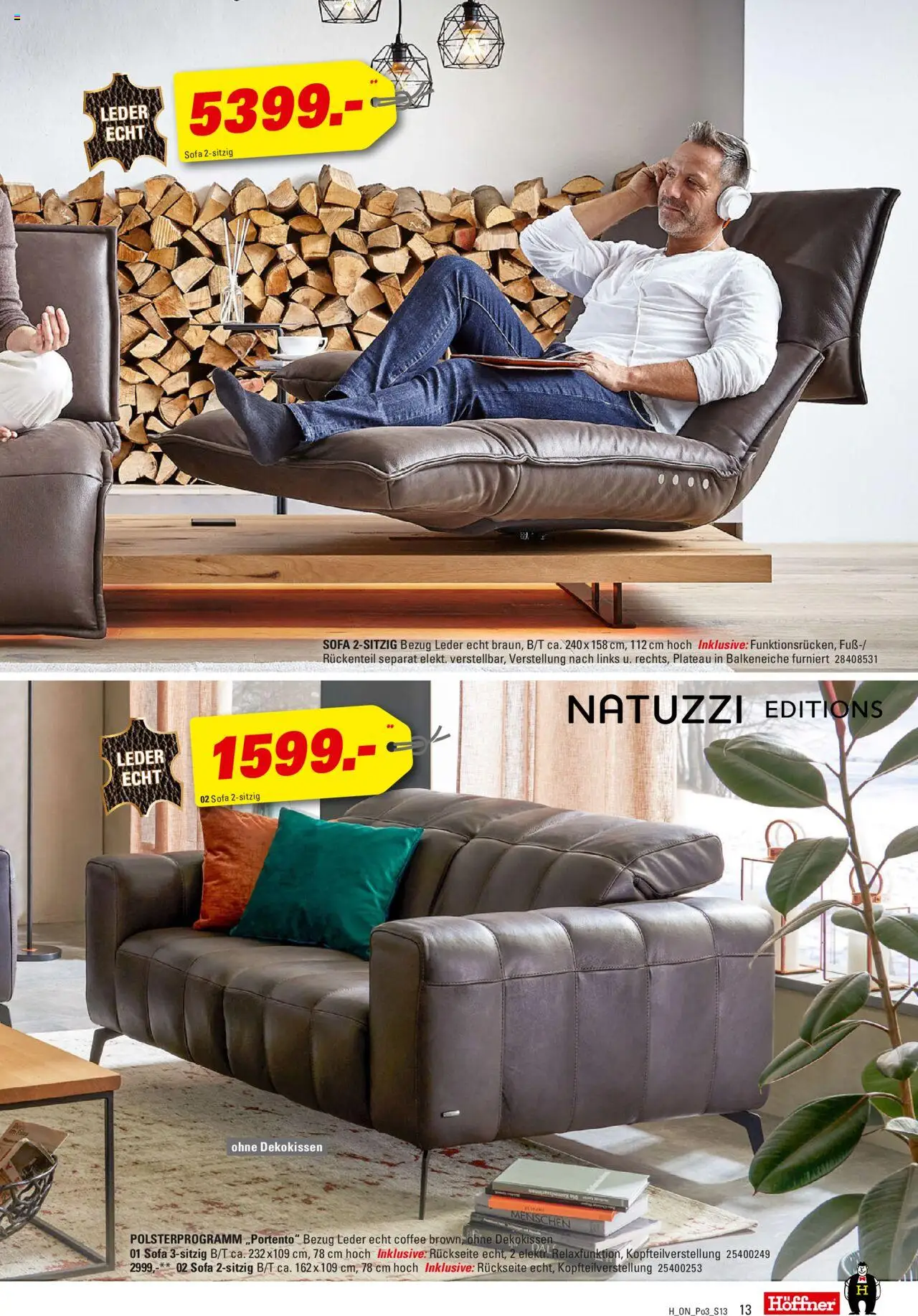 Höffner - Polster Spezial - gültig ab dem 27.08.2025 | Seite: 13 | Produkte: Sofa