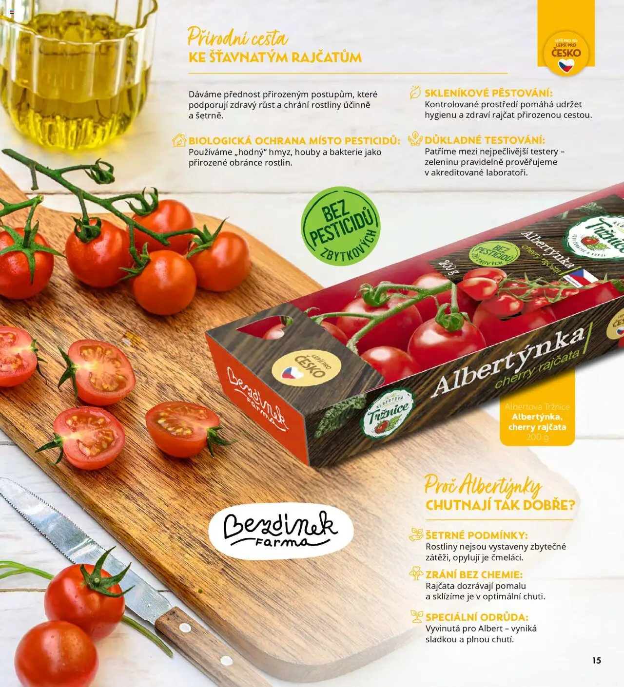 Albert magazín od 01.07.2025 | Strana: 15 | Produkty: Rajčata, Cherry rajčata, Rostliny