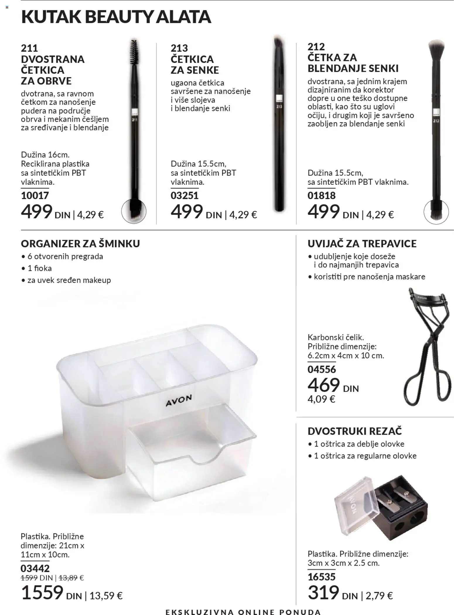 AVON katalog - važi od 01.02.2026 | Strana: 206 | Proizvode: Sto, Korektor, Četka, Rezač