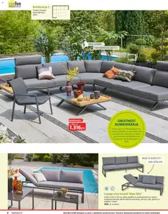 Bauhaus - Katalog - Pregled kataloga iz trgovine Bauhaus, vrijedi od 23.03.2026 | Stranica: 8 | Proizvodi: Trosjed, Ležaljka, Stolić