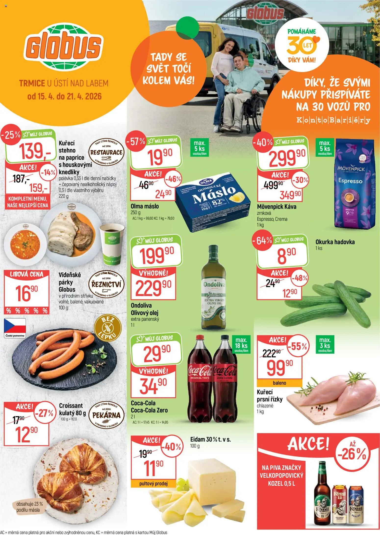 Globus leták - Trmice od 15.04.2026 | Strana: 1