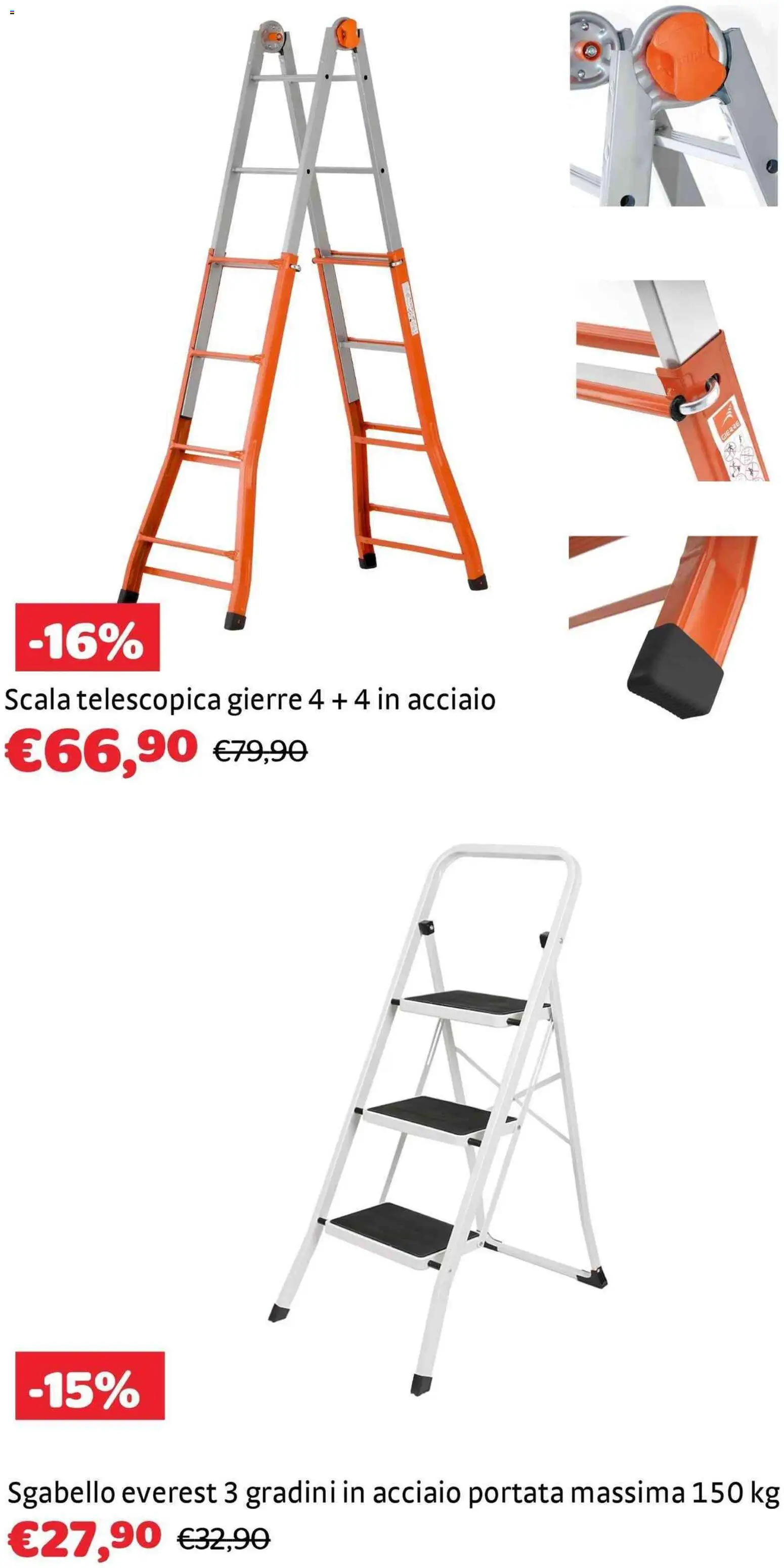 Volantino Brico Center del 02.01.2026 | Pagina: 28 | Prodotti: Sgabello, Scala