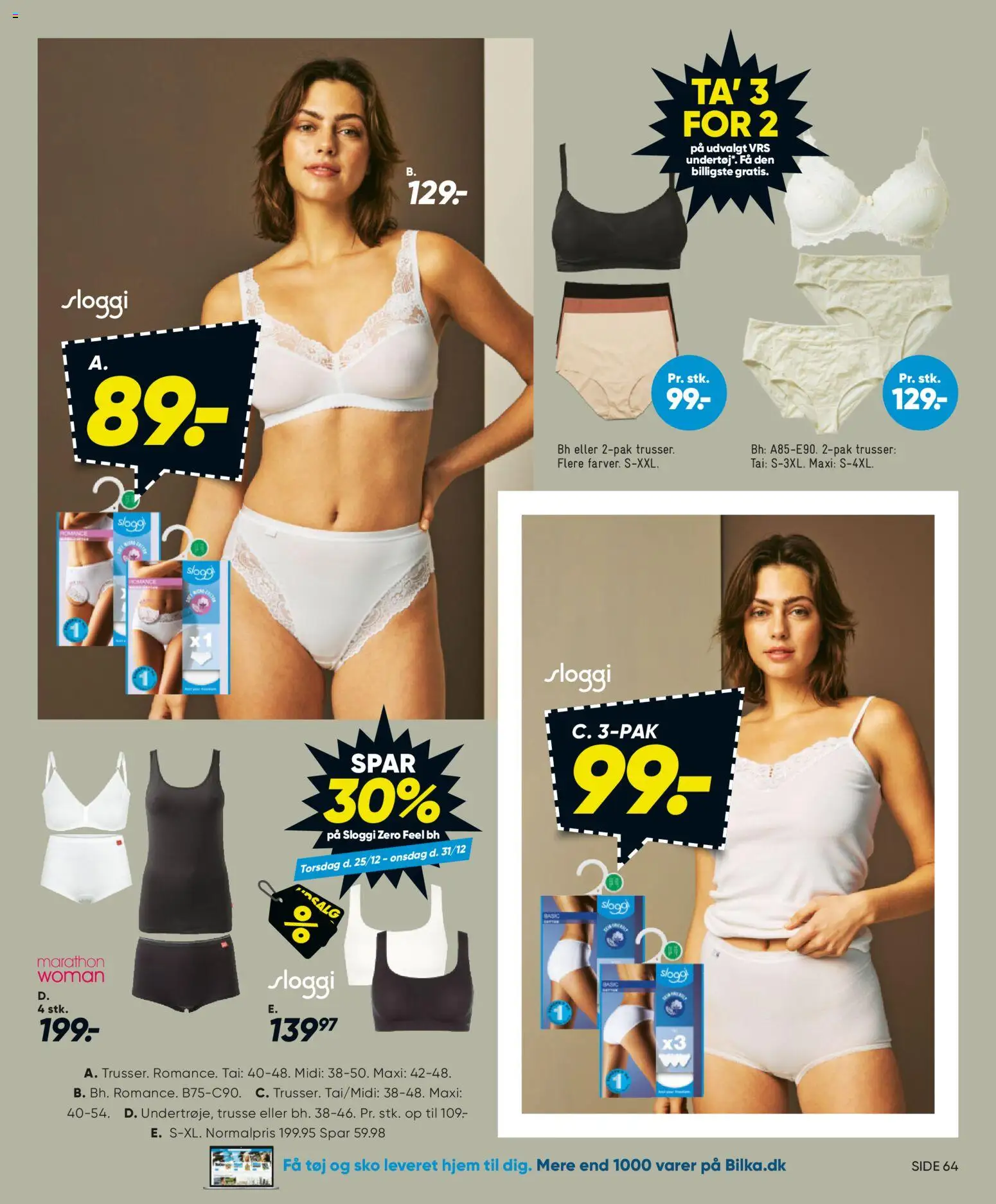 Bilka tilbudsavis – gyldig fra 25.12.2025 | Side: 35 | Produkter: Undertøj, BH, Sko, Tøj