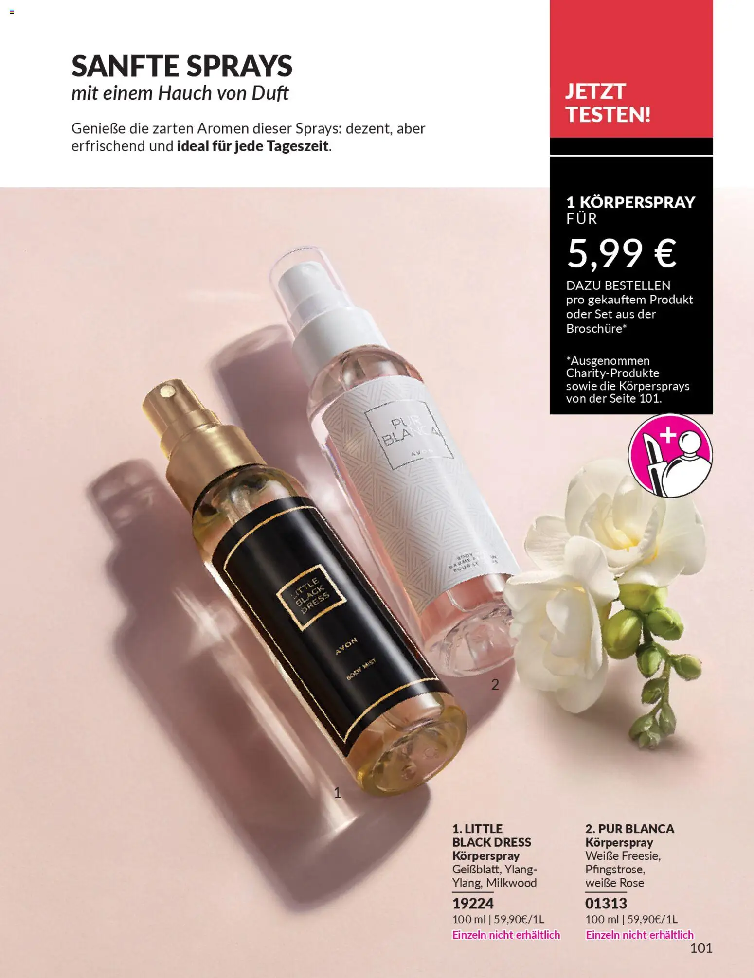 AVON Katalog Januar 2026 – gültig ab 01.01.2026 | Seite: 103 | Produkte: Duft, Körperspray