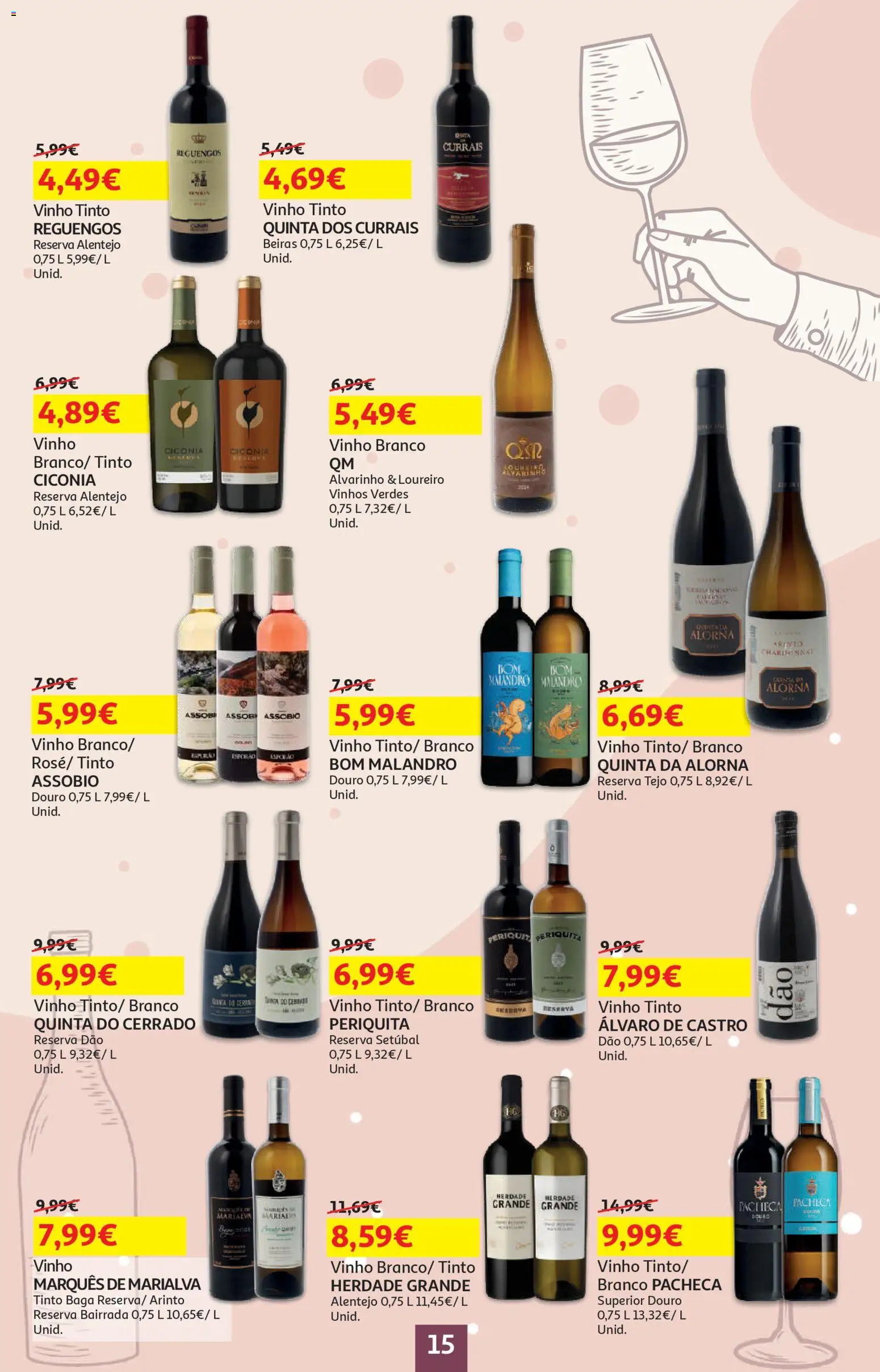 Auchan - Preços Redondos │ válido de 13.01.2026 | Página: 15 | Produtos: Vinho, Vinho tinto