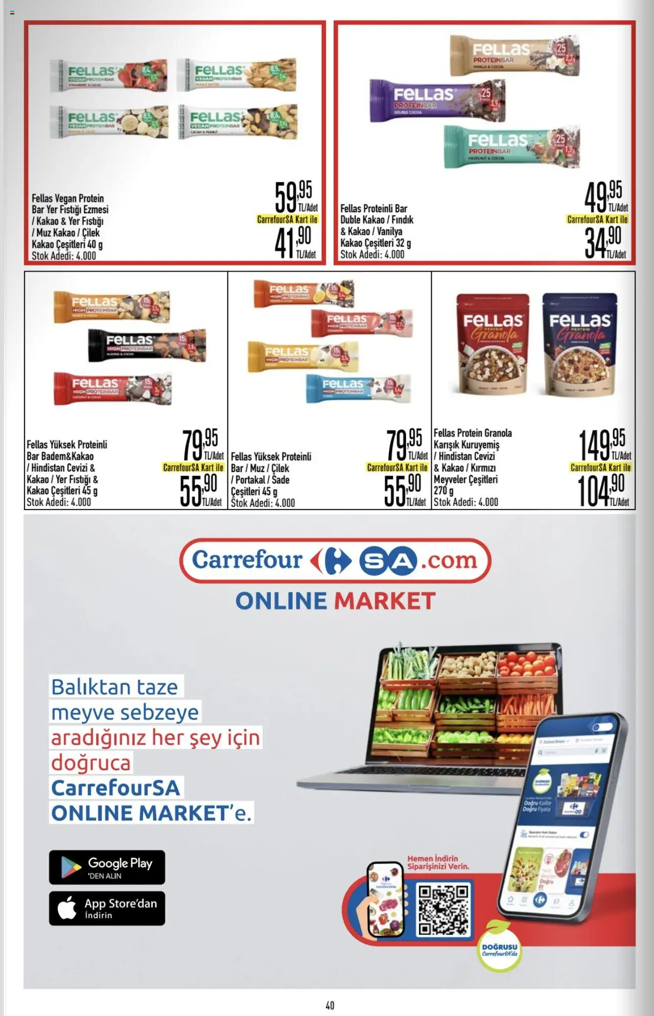 CarrefourSA Katalog - 26.06.2025 tarihinden itibaren geçerlidir | Sayfa: 40 | Ürünler: Muz, Çilek, Meyve, Yer fıstığı