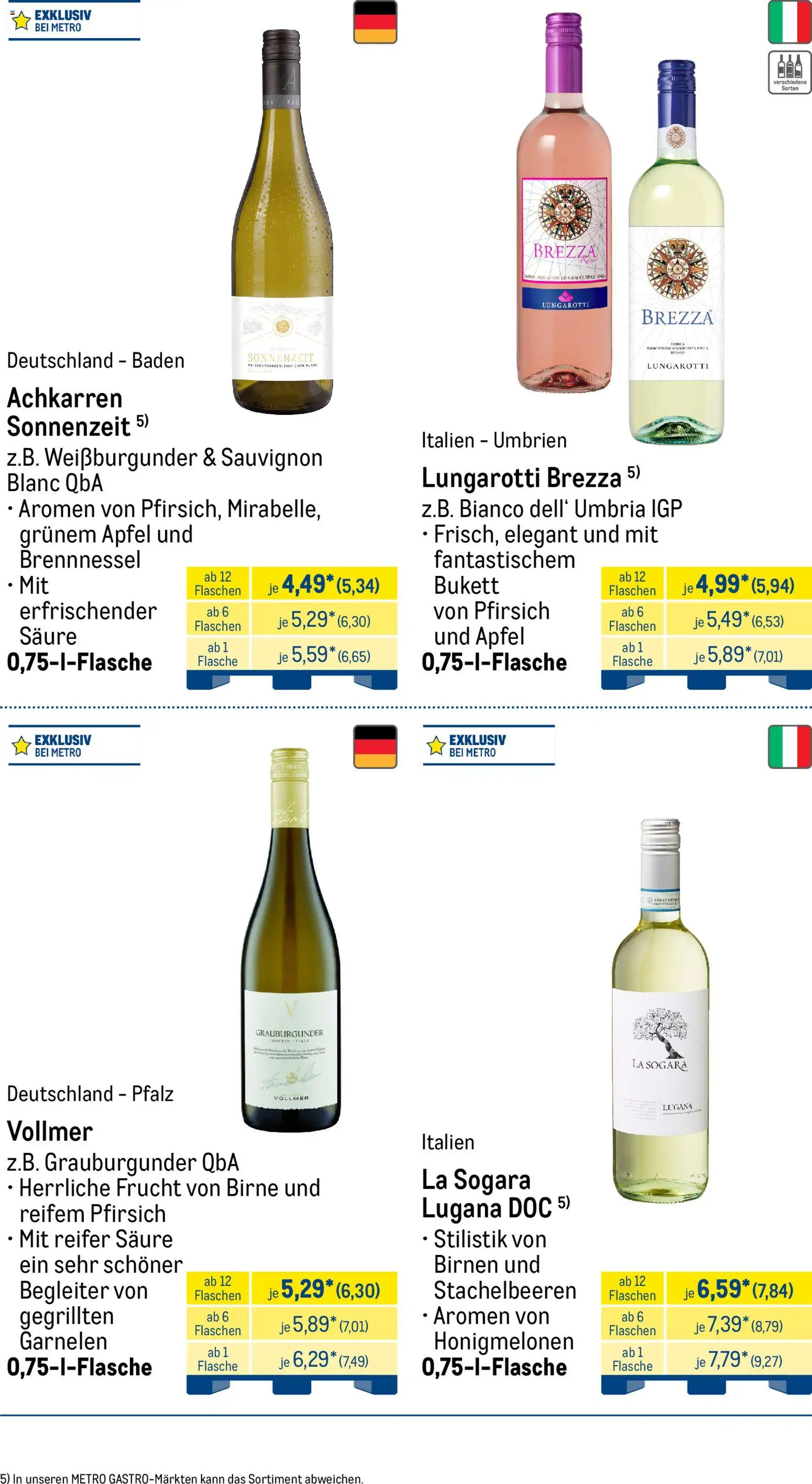 Metro Monats-Menü – gültig ab 01.05.2026 | Seite: 33 | Produkte: Äpfel, Garnelen, Pfirsich, Birne