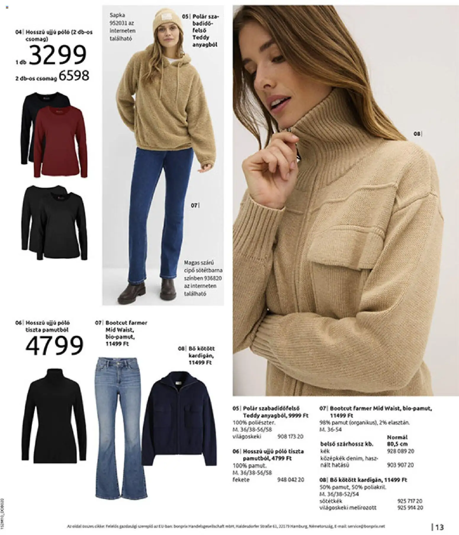 Bonprix akciós ujság - amely érvényes a következő dátumtól: 24.11.2025 | Oldal: 15 | Termékek: Sapka, Farmer