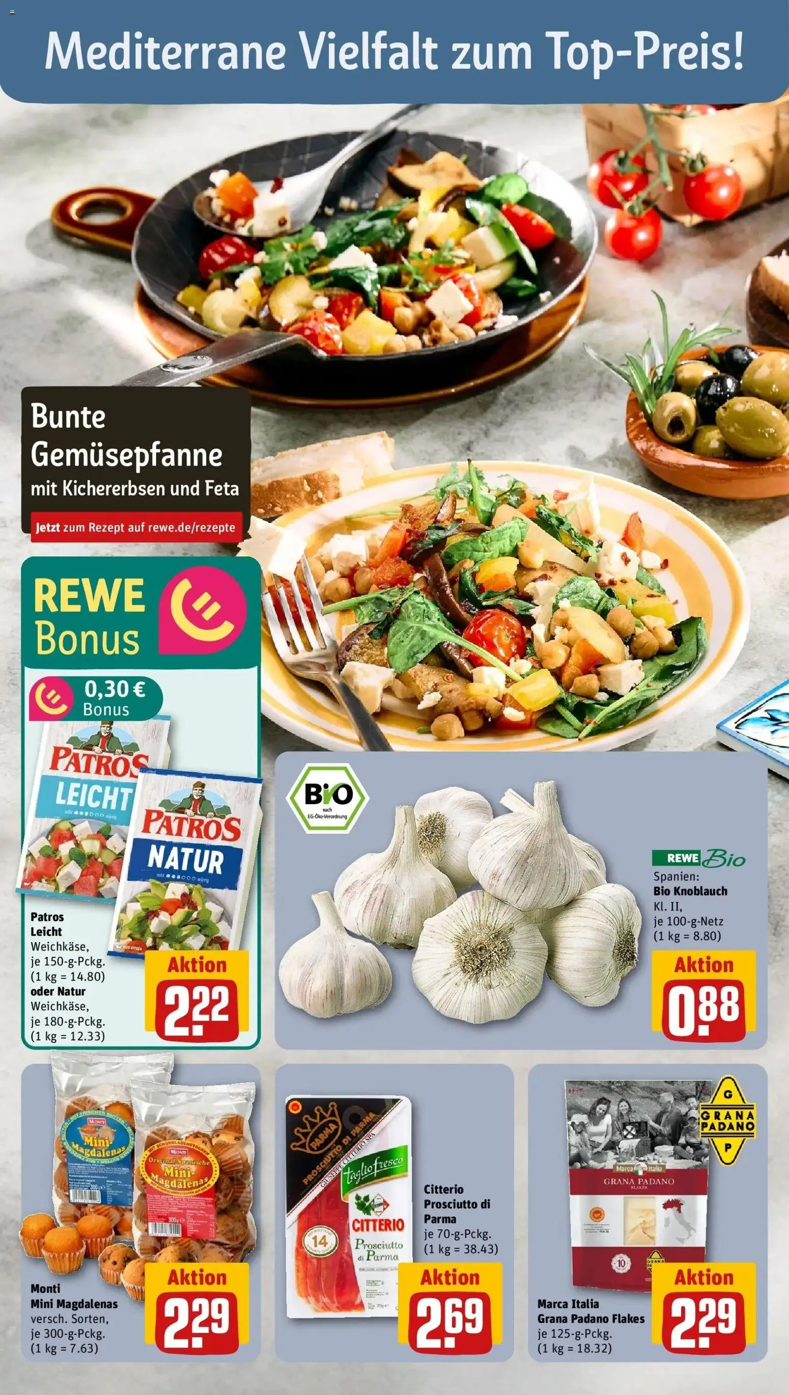 Rewe Prospekt Münster	 – gültig ab 02.03.2026 | Seite: 12 | Produkte: Feta, Schokolade, Patros, Knoblauch