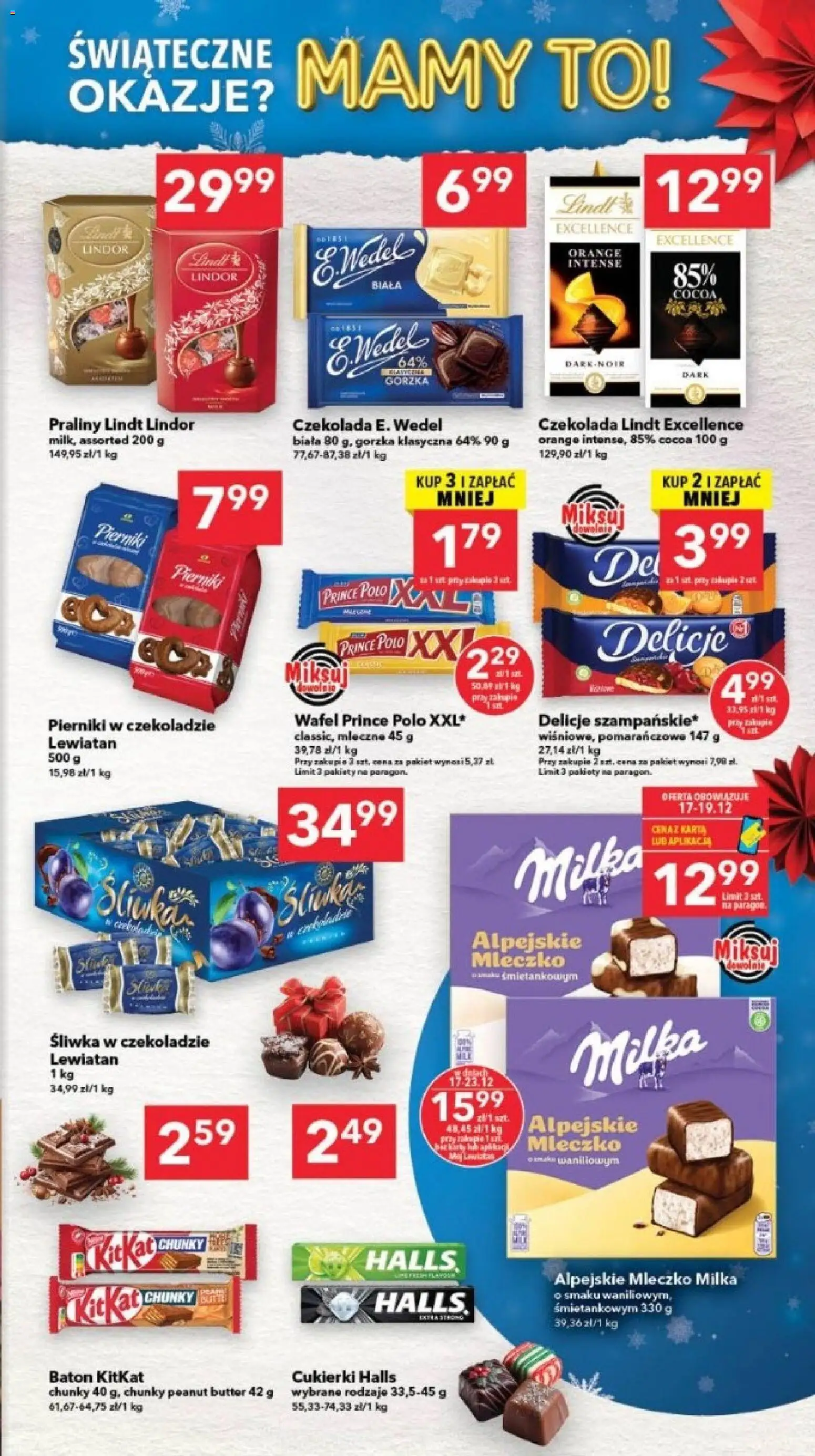 Lewiatan gazetka - Gdańsk od 17.12.2025 | Strona: 11 | Produkty: Karta, Pierniki, Praliny, Pierniki w czekoladzie