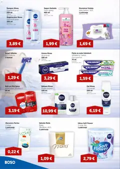Boso Katalog - Pregled kataloga iz trgovine Boso, vrijedi od 23.04.2026 | Stranica: 16 | Proizvodi: Sapun, Pasta za zube, Nivea, Old Spice