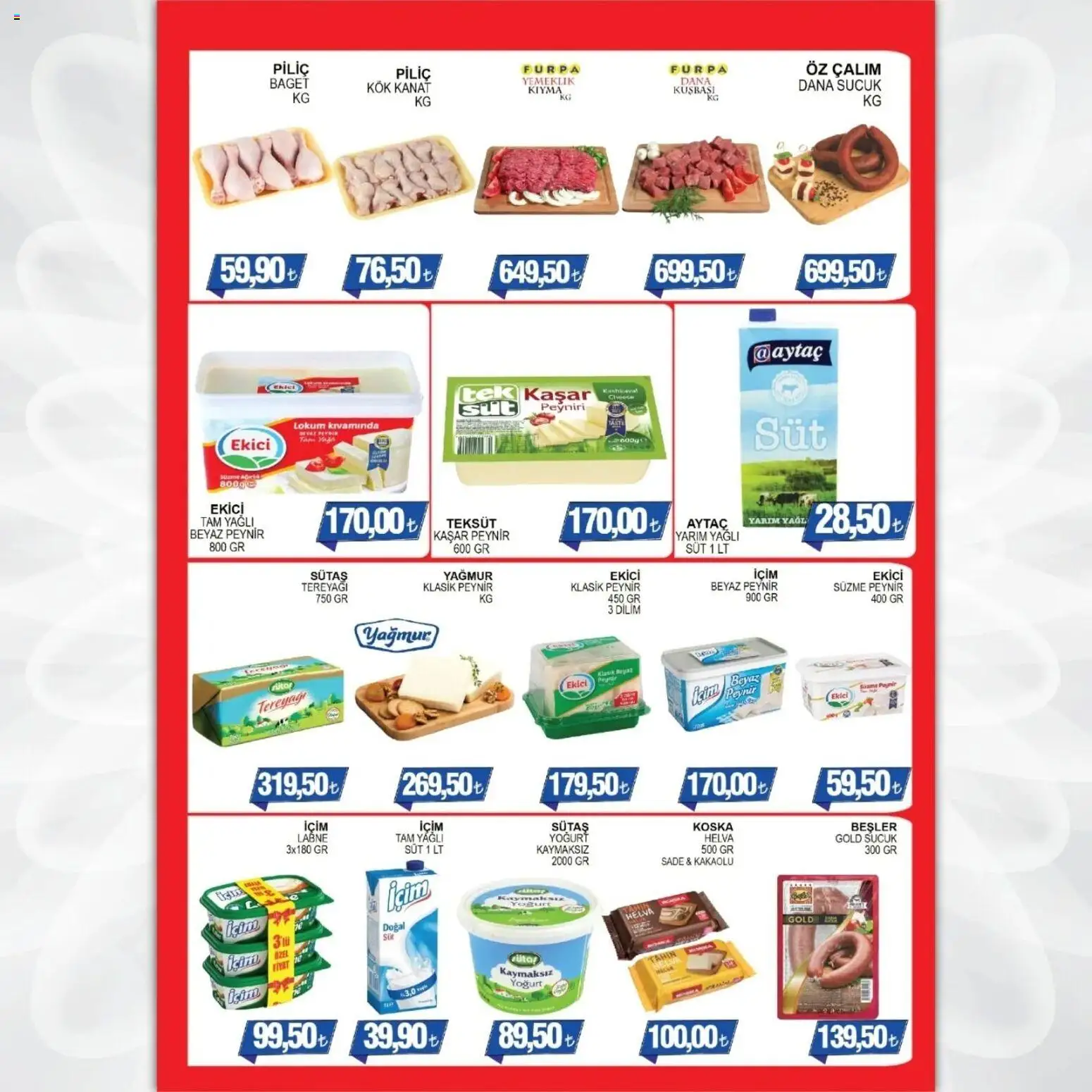 Furpa Katalog - 12.12.2025 tarihinden itibaren geçerlidir | Sayfa: 3 | Ürünler: Tereyağı, Yoğurt, Süzme peynir, Piliç