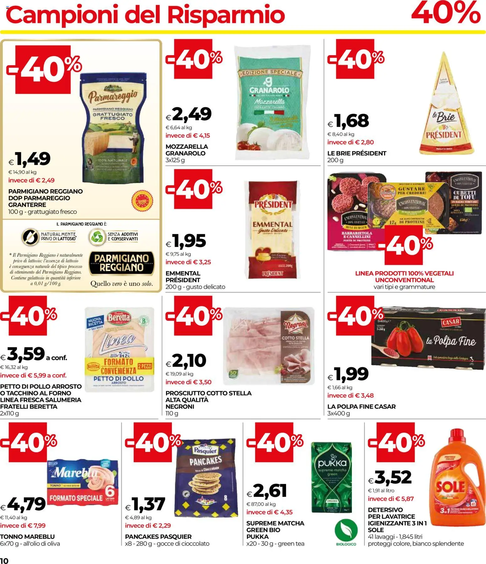 Volantino COOP del 07.01.2026 | Pagina: 10 | Prodotti: Arrosto, Pollo, Tacchino, Lavatrice