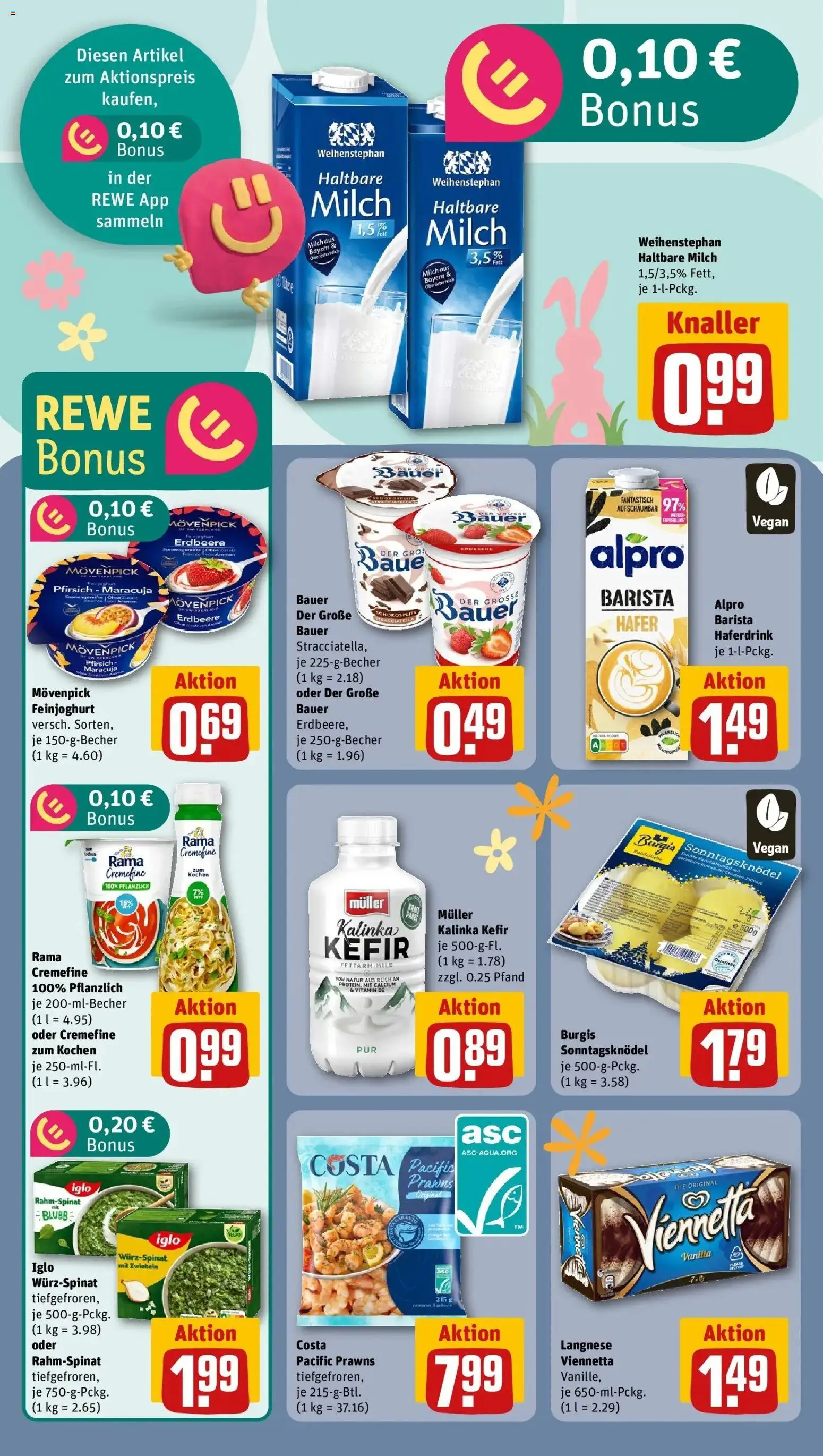 Rewe Prospekt Berlin / Prenzlauer Berg	 – gültig ab 30.03.2026 | Seite: 14 | Produkte: Kefir, Haltbare milch, Haferdrink, Pfirsich