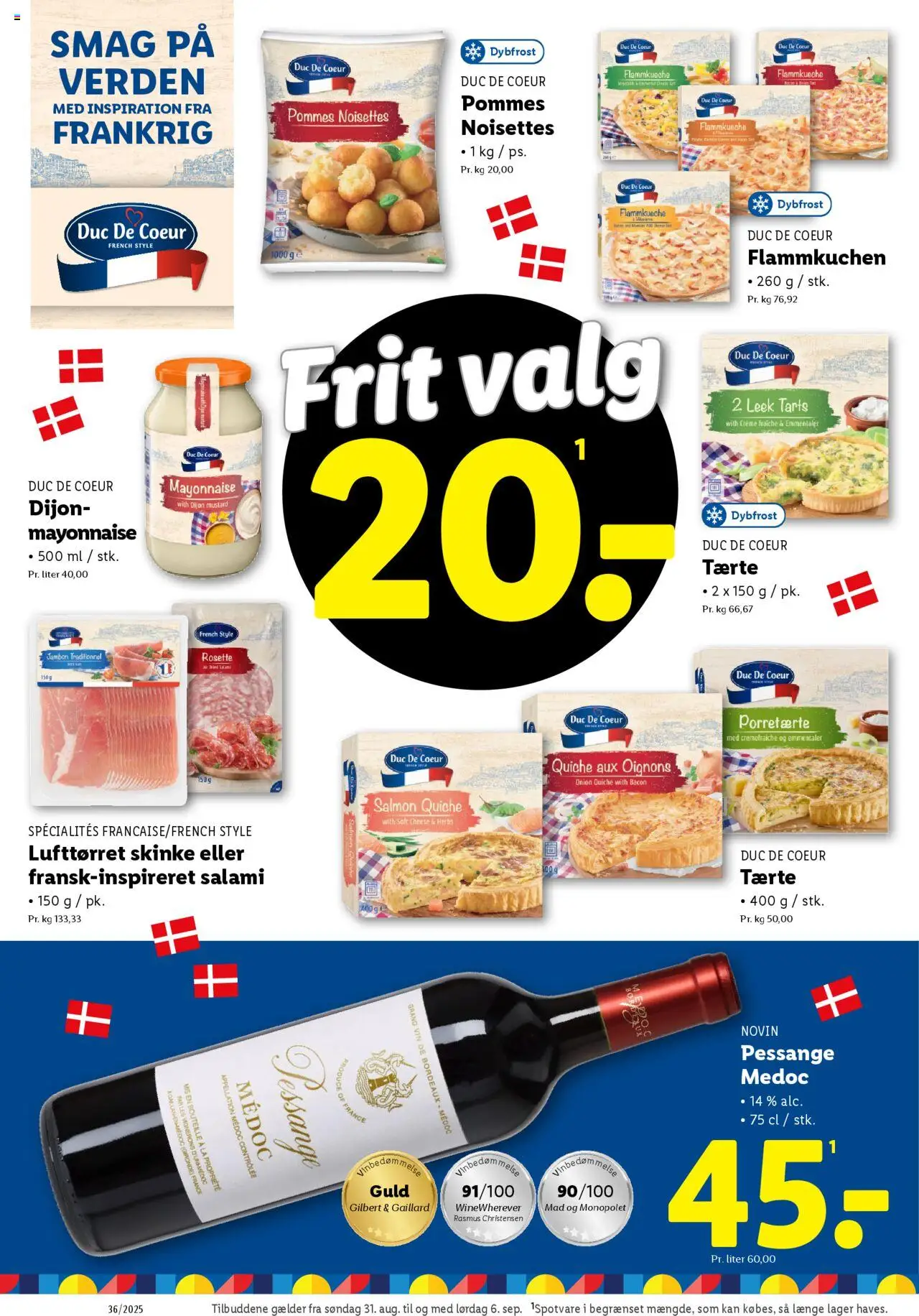 Lidl Tilbudsavis gyldig fra 31.08.2025 | Side: 12 | Produkter: Creme, Vin, Creme fraiche, Søm