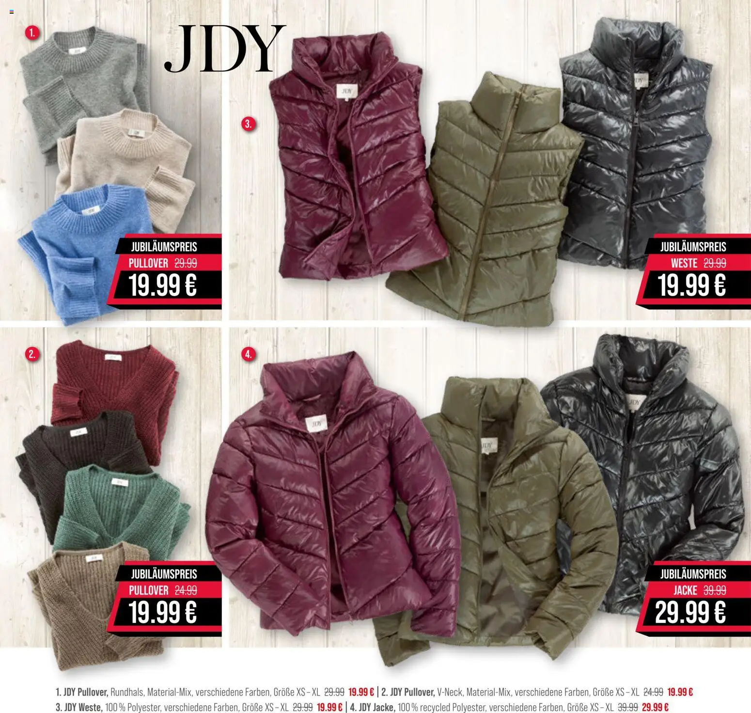 V-Markt Modeprospekt – gültig ab 23.10.2025 | Seite: 2 | Produkte: Pullover, Weste, Jacke
