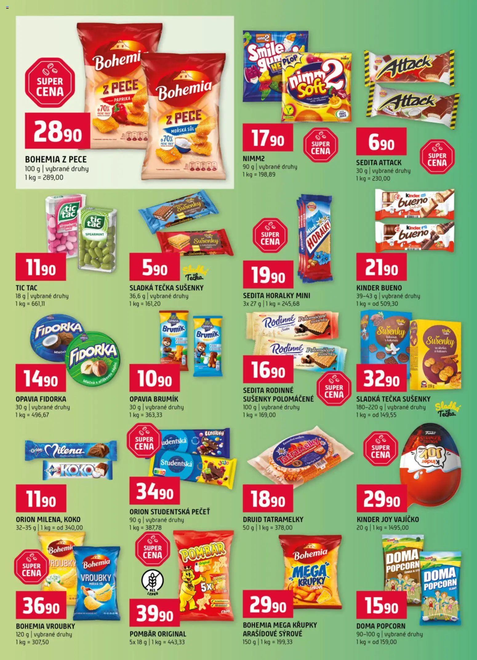 Terno leták - Tábor od 07.01.2026 | Strana: 8 | Produkty: Horalky, Paprika, Křupky, Kinder