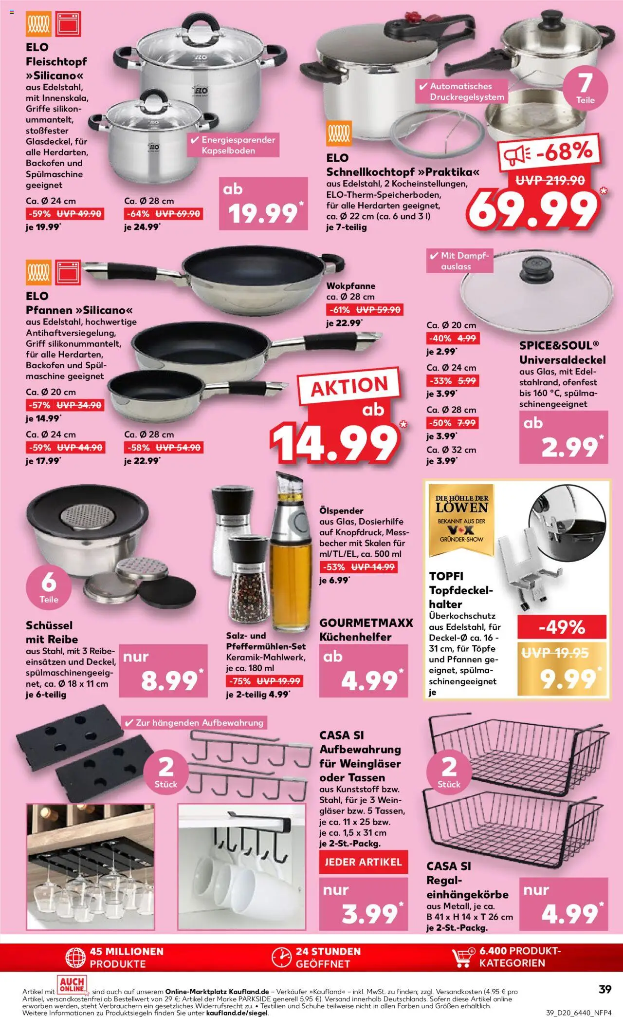 Kaufland - Hannover, Bornumer Straße 141 - gültig ab dem 15.05.2025 | Seite: 39 | Produkte: Regal, Salz, Backofen, Wein