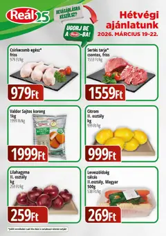 Reál Bevásárló hétvége - Kisalföld - amely érvényes a következő dátumtól: 19.03.2026