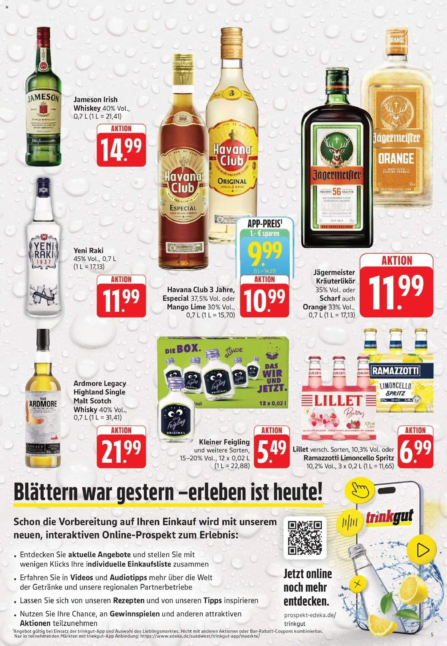 Trinkgut Prospekt Dillingen	 – gültig ab 27.04.2026 | Seite: 5 | Produkte: Havana club, Jameson, Jägermeister, Mango
