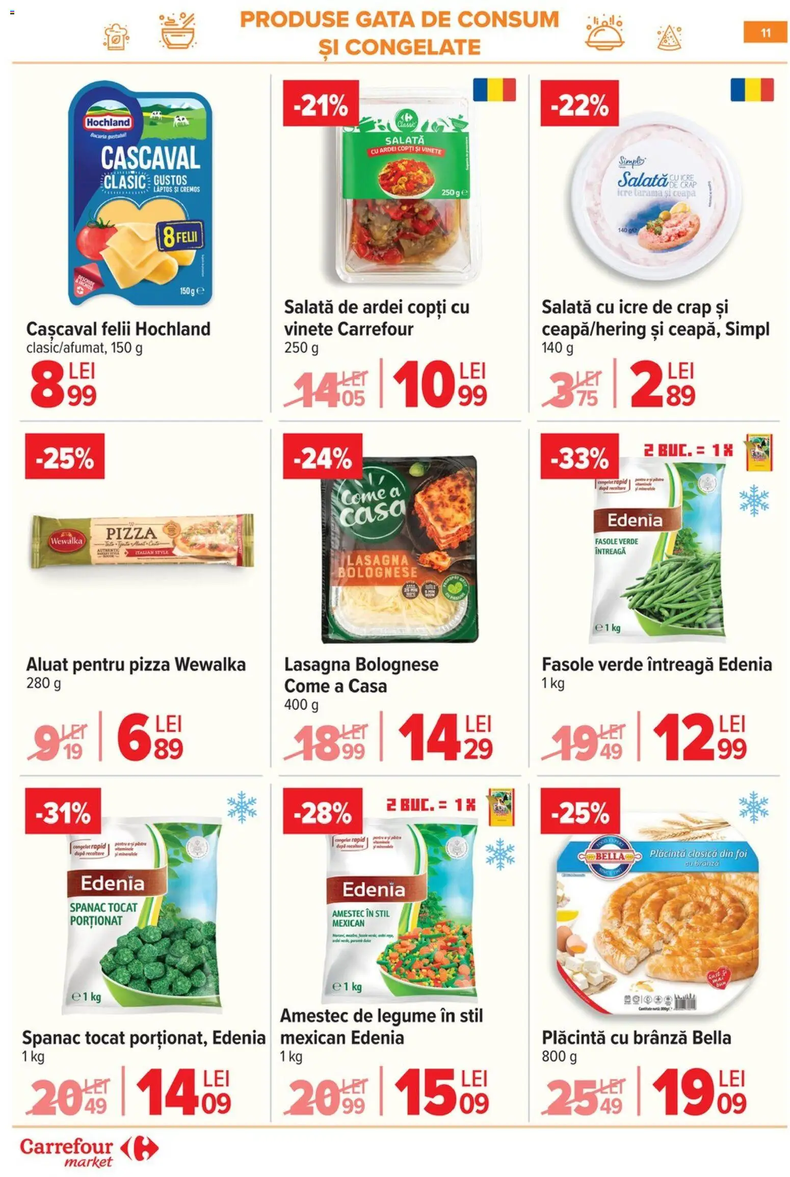 Noul catalog Carrefour – valabil de la 29.04.2026 | Pagină: 11 | Produse: Delgeç, Aluat, Ceapă, Legume