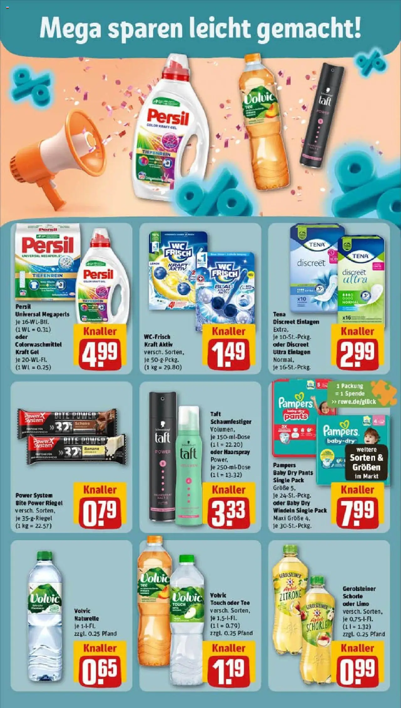 Rewe prospekt Frankfurt / Westend-Nord	 – gültig ab 21.09.2025 | Seite: 8 | Produkte: Pampers, Haarspray, Persil, Gerolsteiner