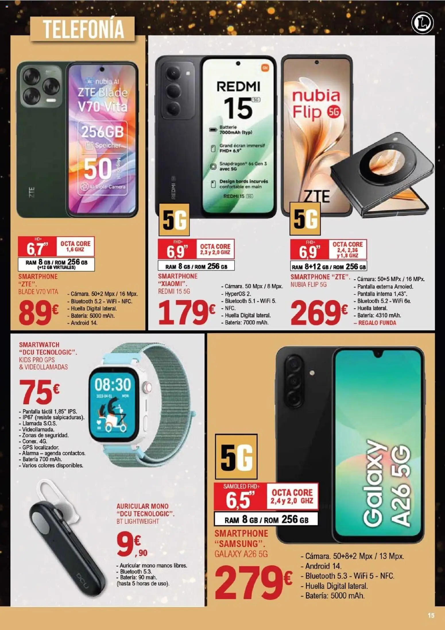 E.Leclerc - Black Friday │ válido desde el 19.11.2025 | Página: 15 | Productos: Smartphone, Cámara, Funda, Batería