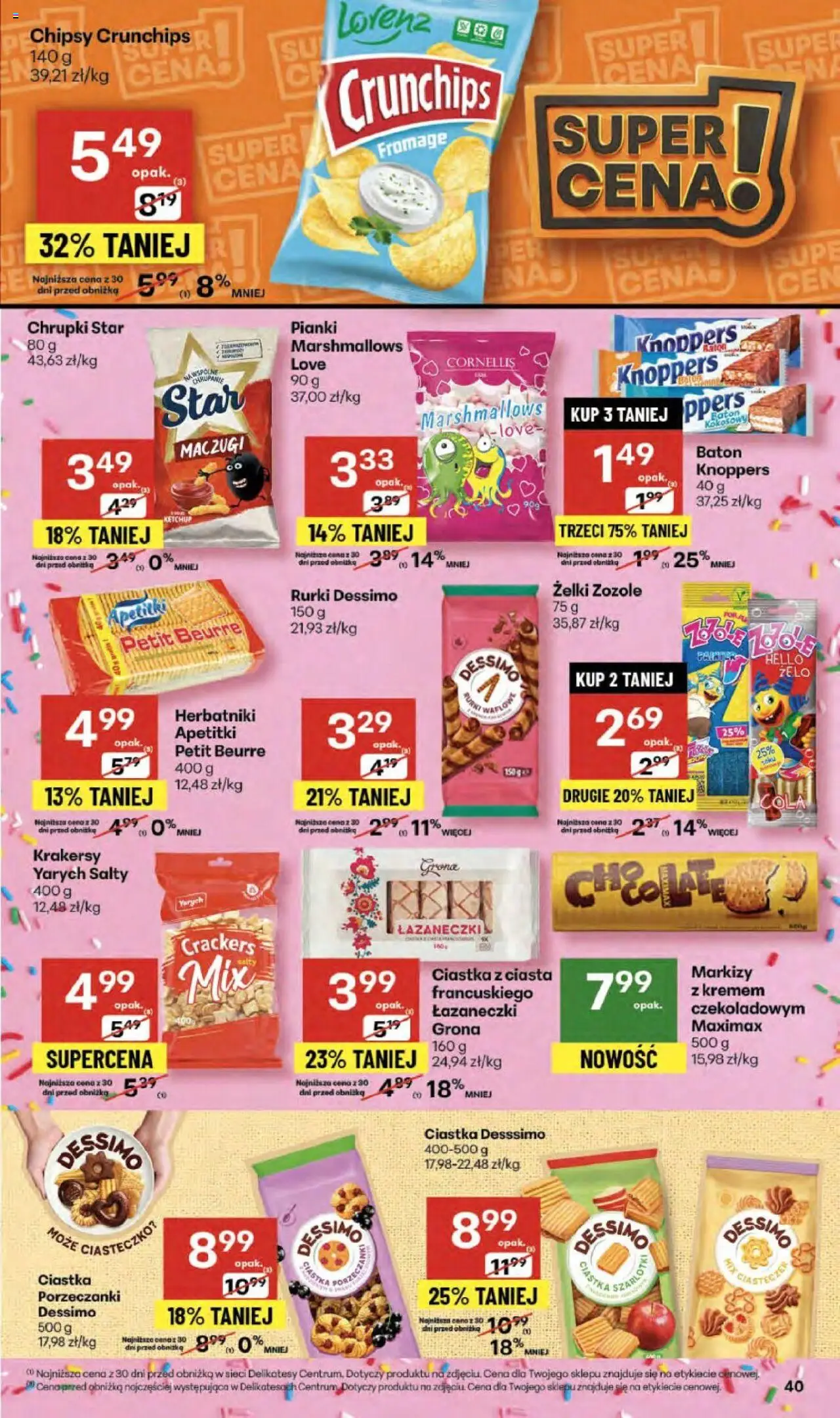 Delikatesy Centrum Gazetka - Sklepy Własne od 09.10.2025 | Strona: 40 | Produkty: Ketchup, Chrupki, Baton, Pianki