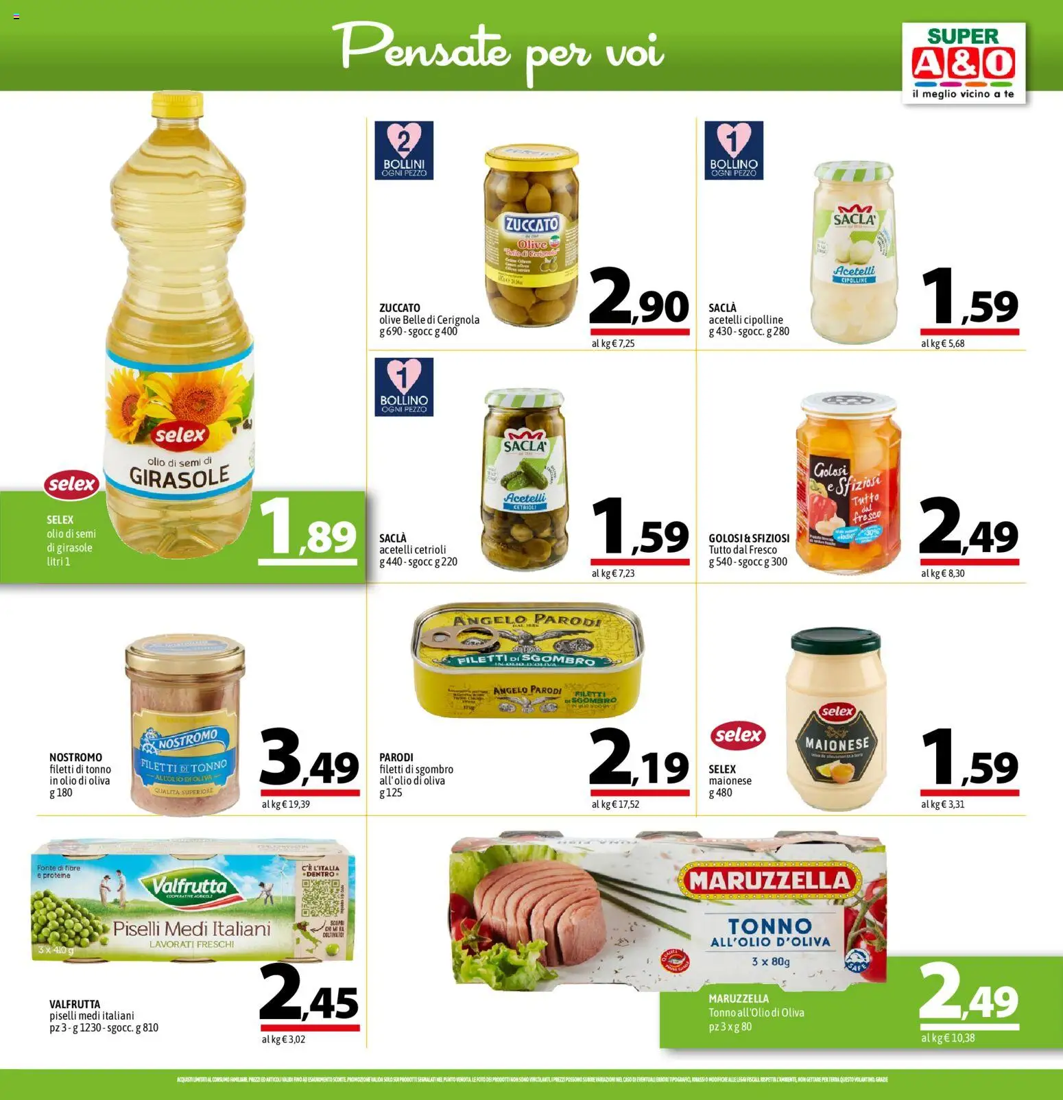 Volantino A&O del 26.02.2026 | Pagina: 9 | Prodotti: Tè, Olio, Sgombro, Olio di semi di girasole