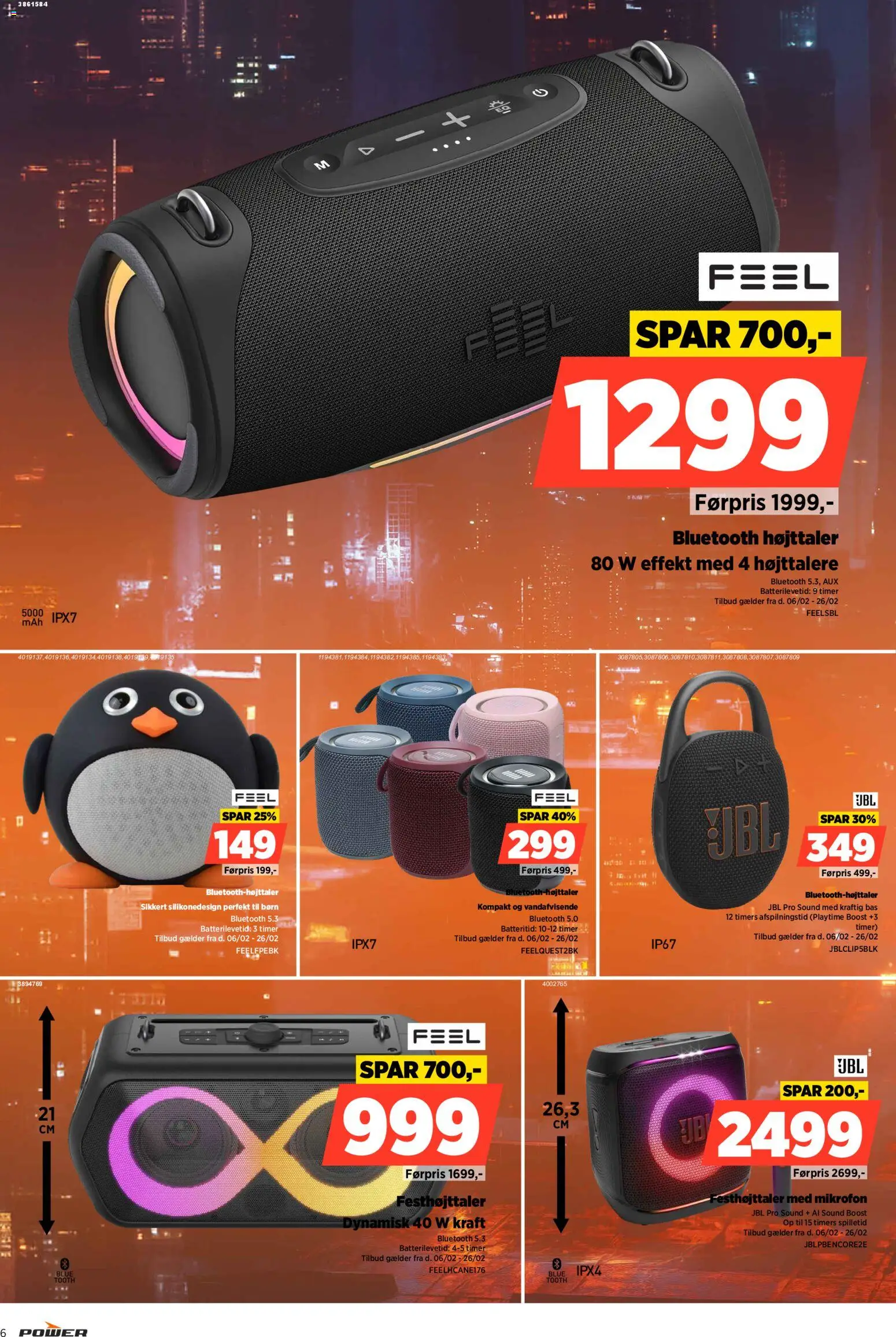 Power tilbudsavis – gyldig fra 13.02.2026 | Side: 6 | Produkter: Mikrofon, Højttaler