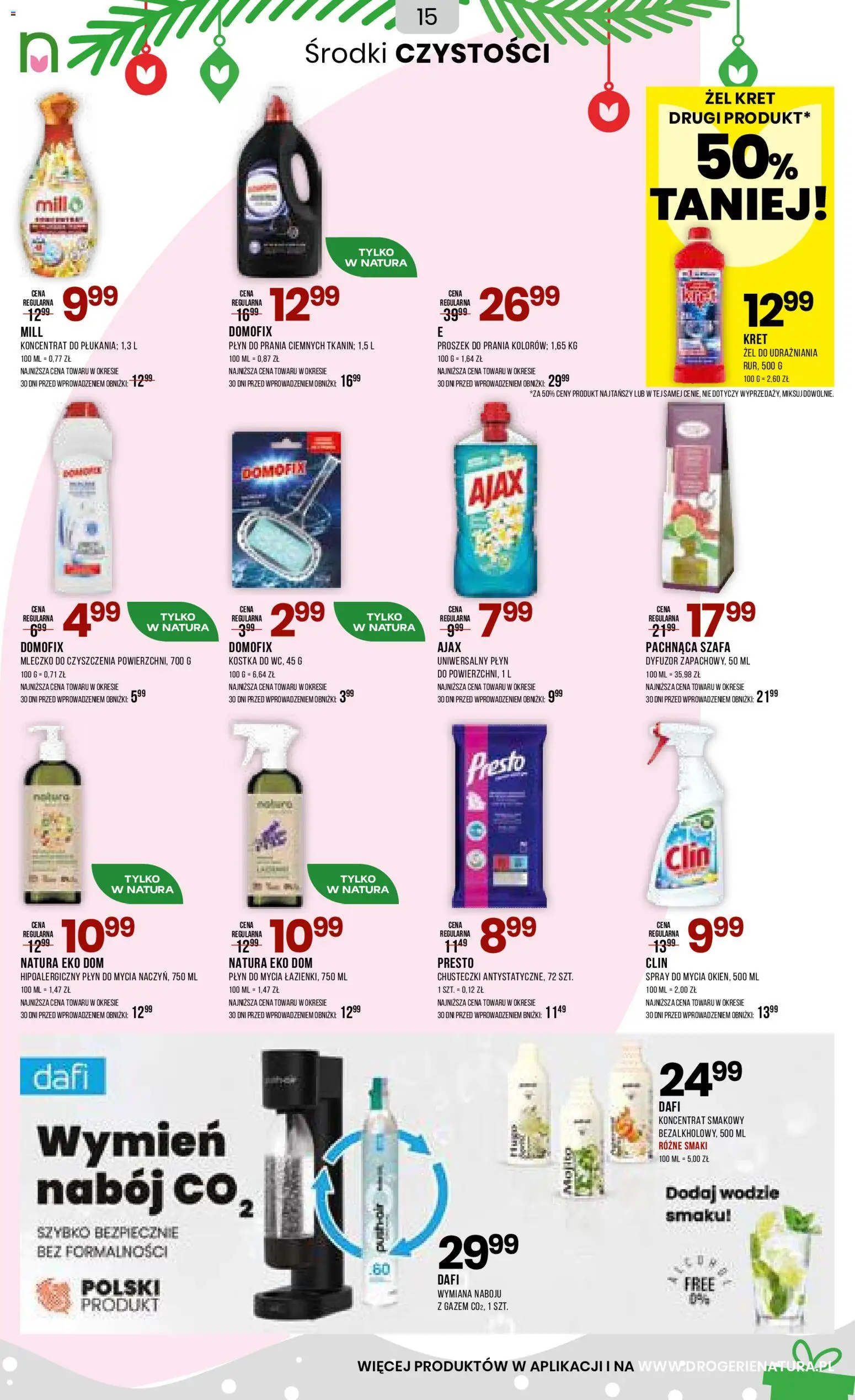 Drogerie Natura Black Friday od 27.11.2025 | Strona: 15 | Produkty: Cleaner, Szafa, Proszek do prania, Detergent