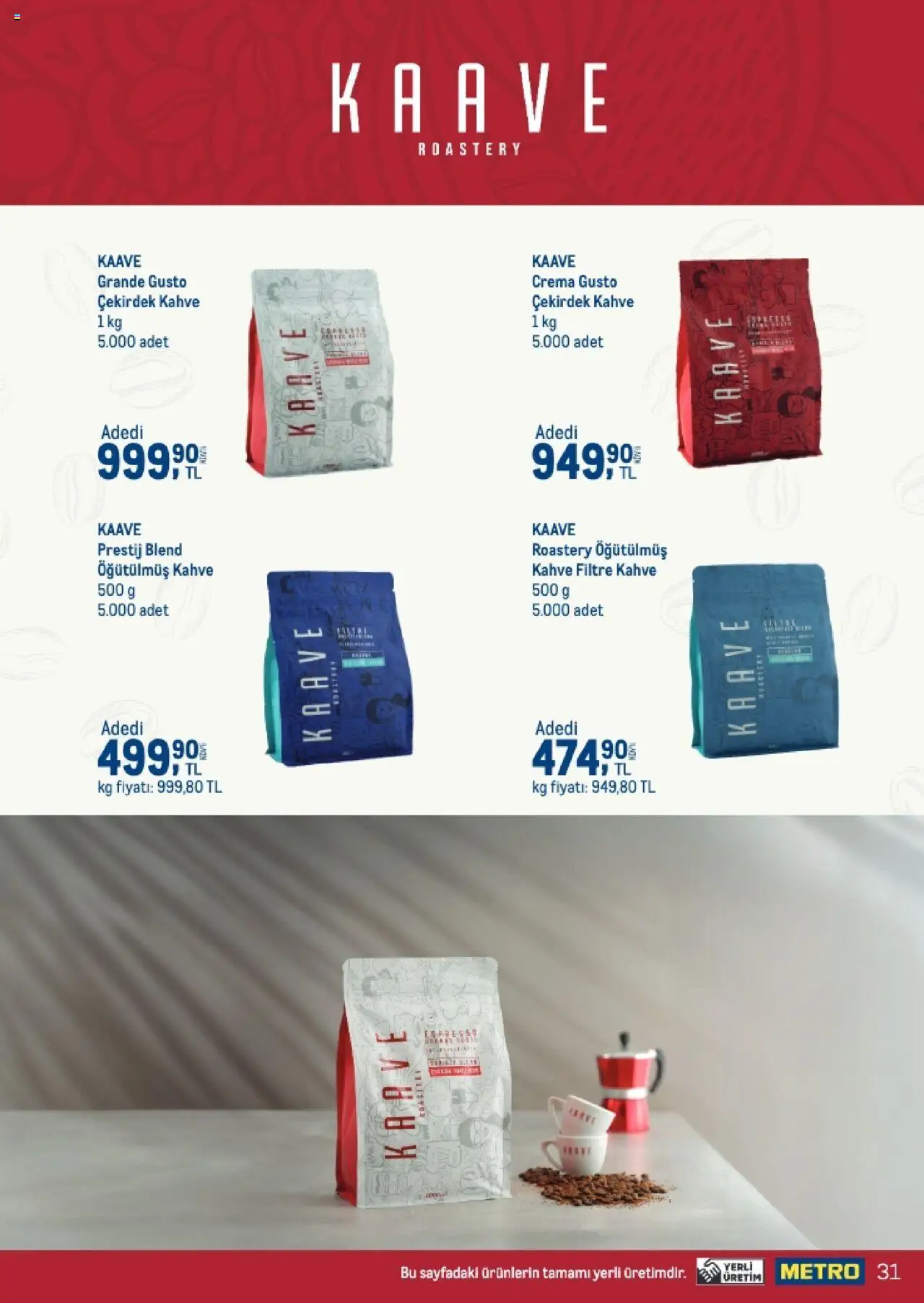 Metro Q4 Tedarikçi Flyer - 23.09.2025 tarihinden itibaren geçerlidir | Sayfa: 31 | Ürünler: Kahve