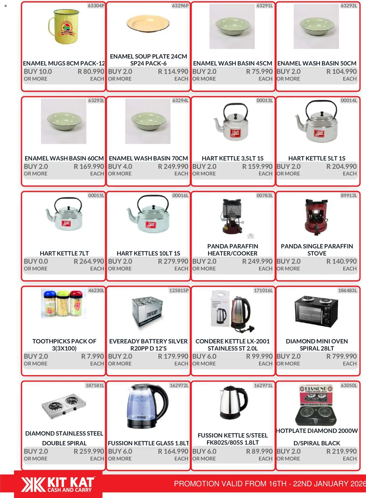 New KIT KAT Cash & Carry catalogue – valid from 16.01.2026 | Page: 30 | Products: Kettle, Battery, Soup, Enamel
