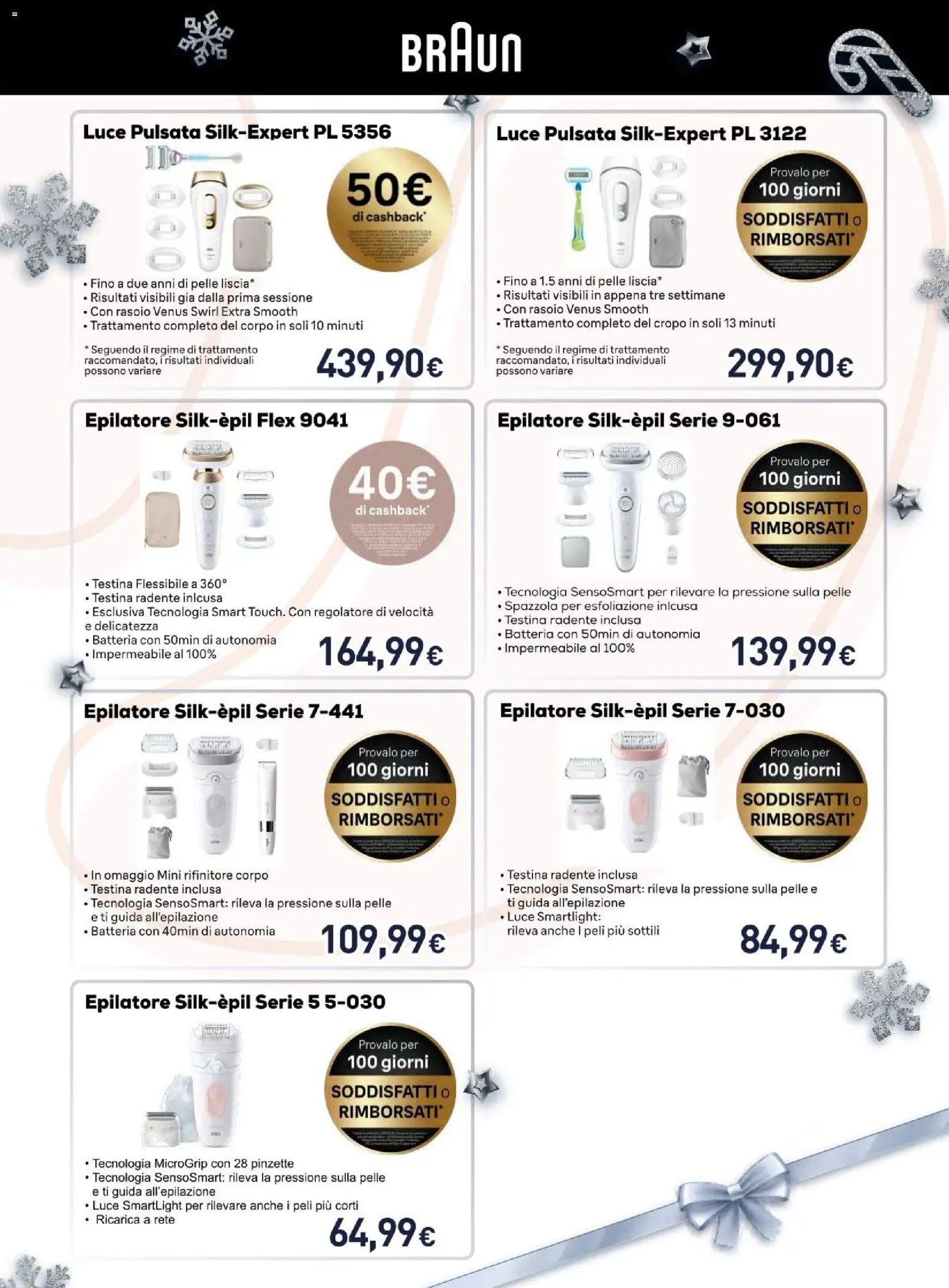 Volantino Unieuro del 06.12.2025 | Pagina: 20 | Prodotti: Spazzola, Rasoio, Epilatore, Batteria