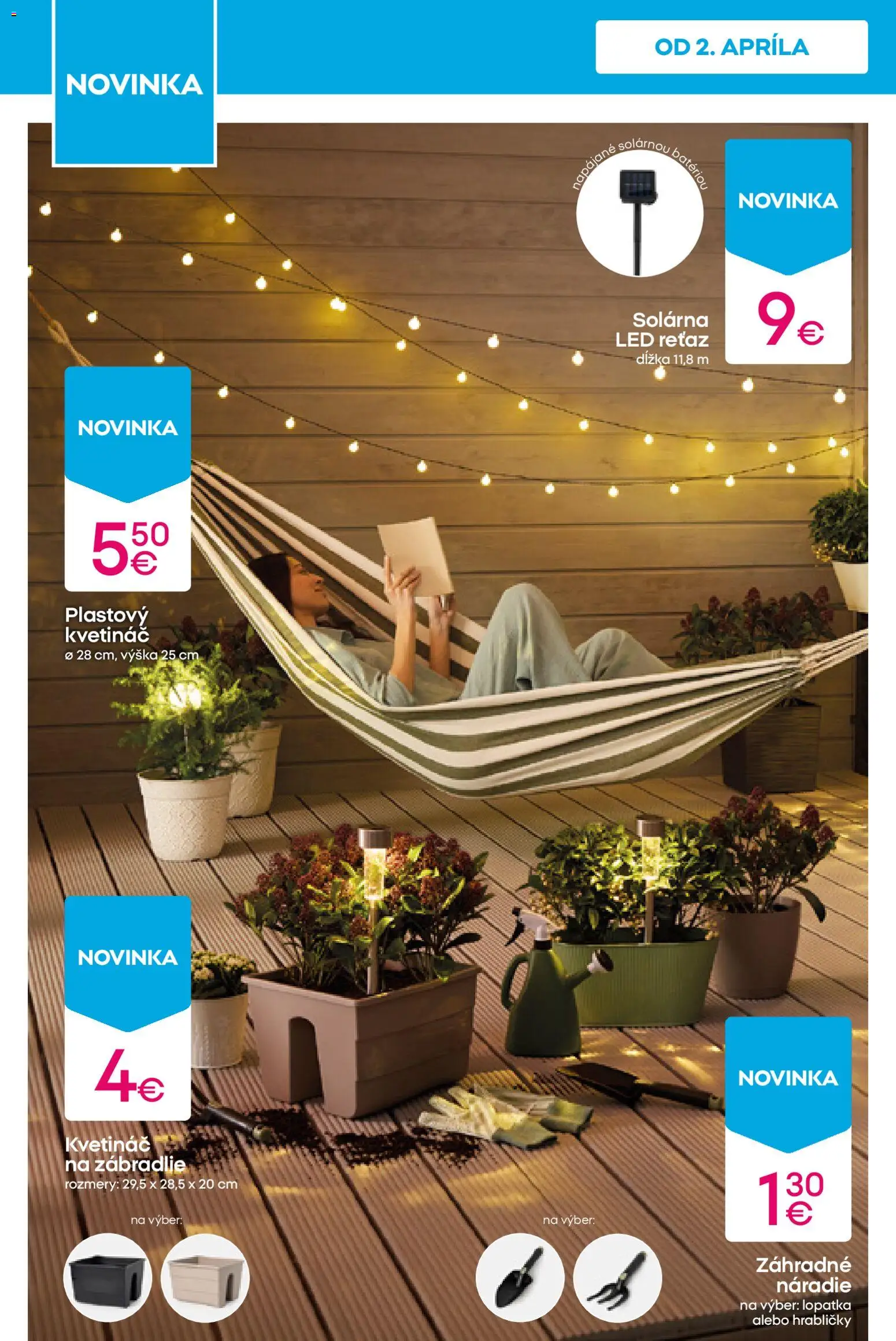 Nové Pepco akcie – leták je platný od 09.04.2026 | Strana: 8 | Produkty: Náradie, Led, Kvetináč