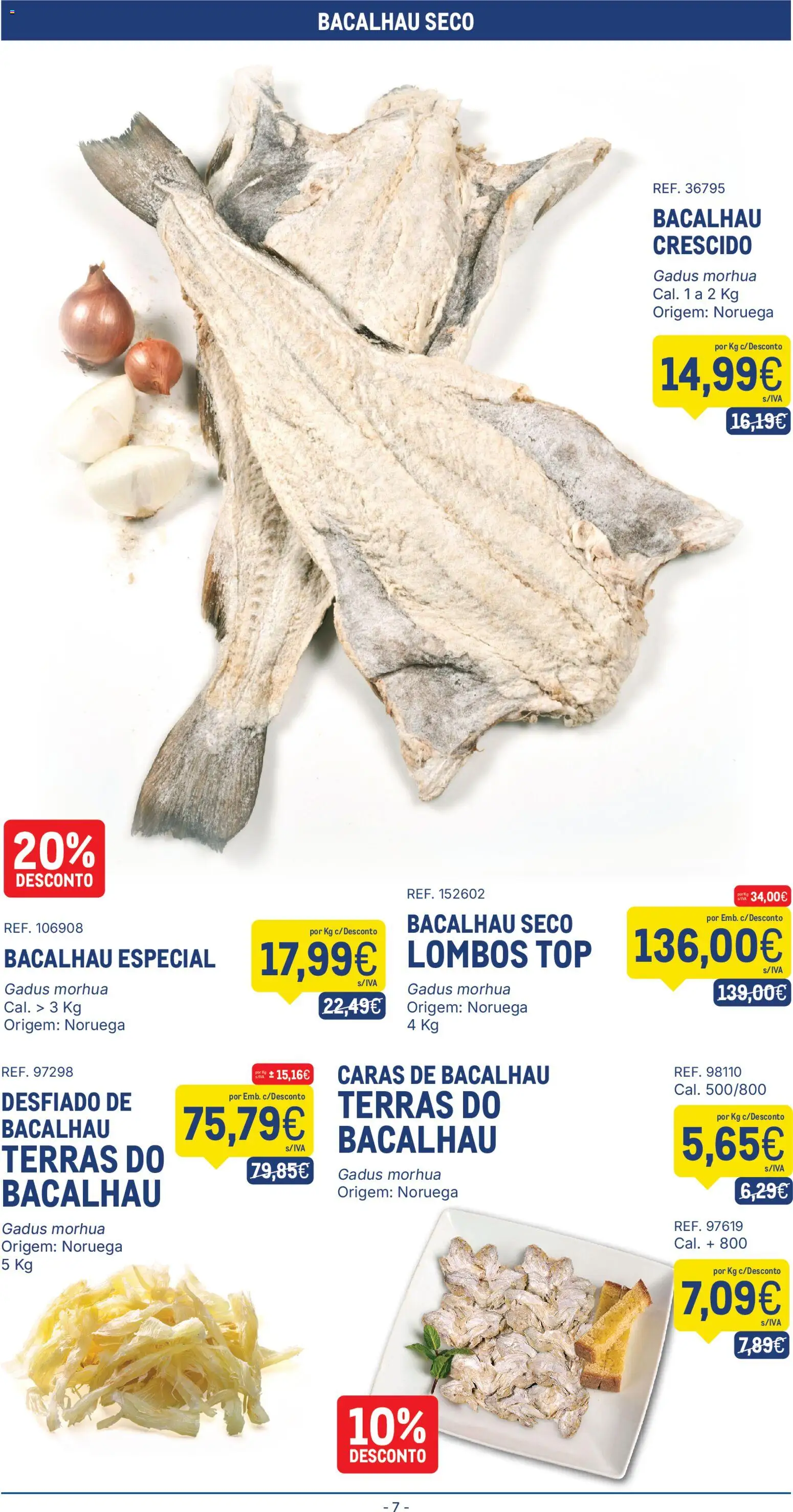 Makro folheto │ válido de 16.12.2025 | Página: 7 | Produtos: Bacalhau, Top